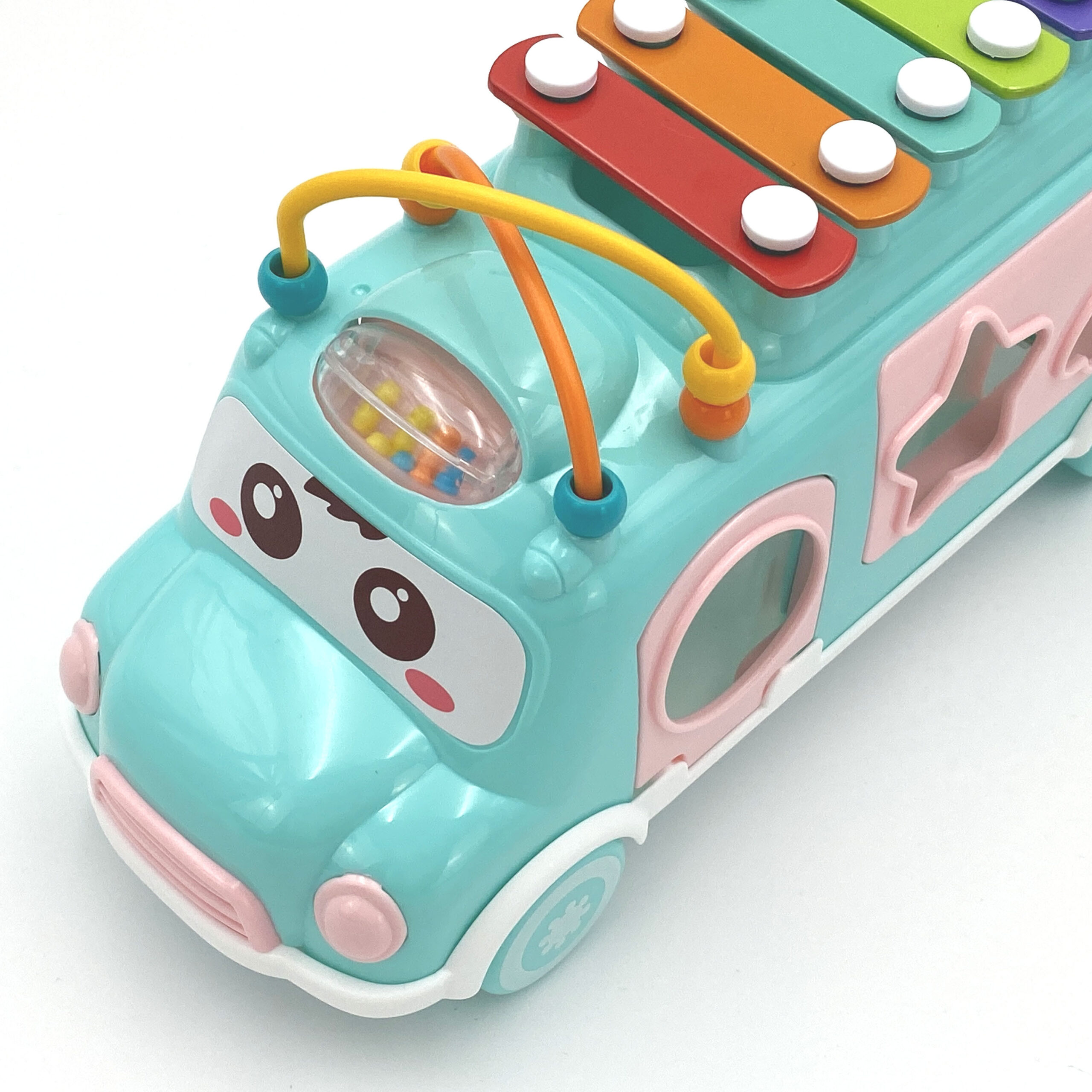WOOPIE BABY Musical Car Sorter with Cymbals Green - Slika 6