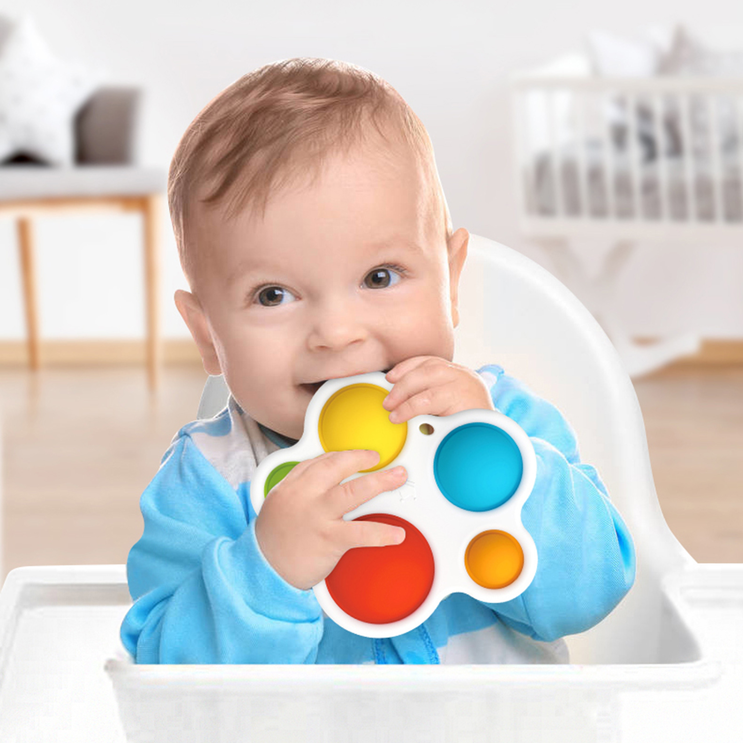 WOOPIE BABY POP IT Montessori Anti-Stress Sensory Toy Teether - Slika 4