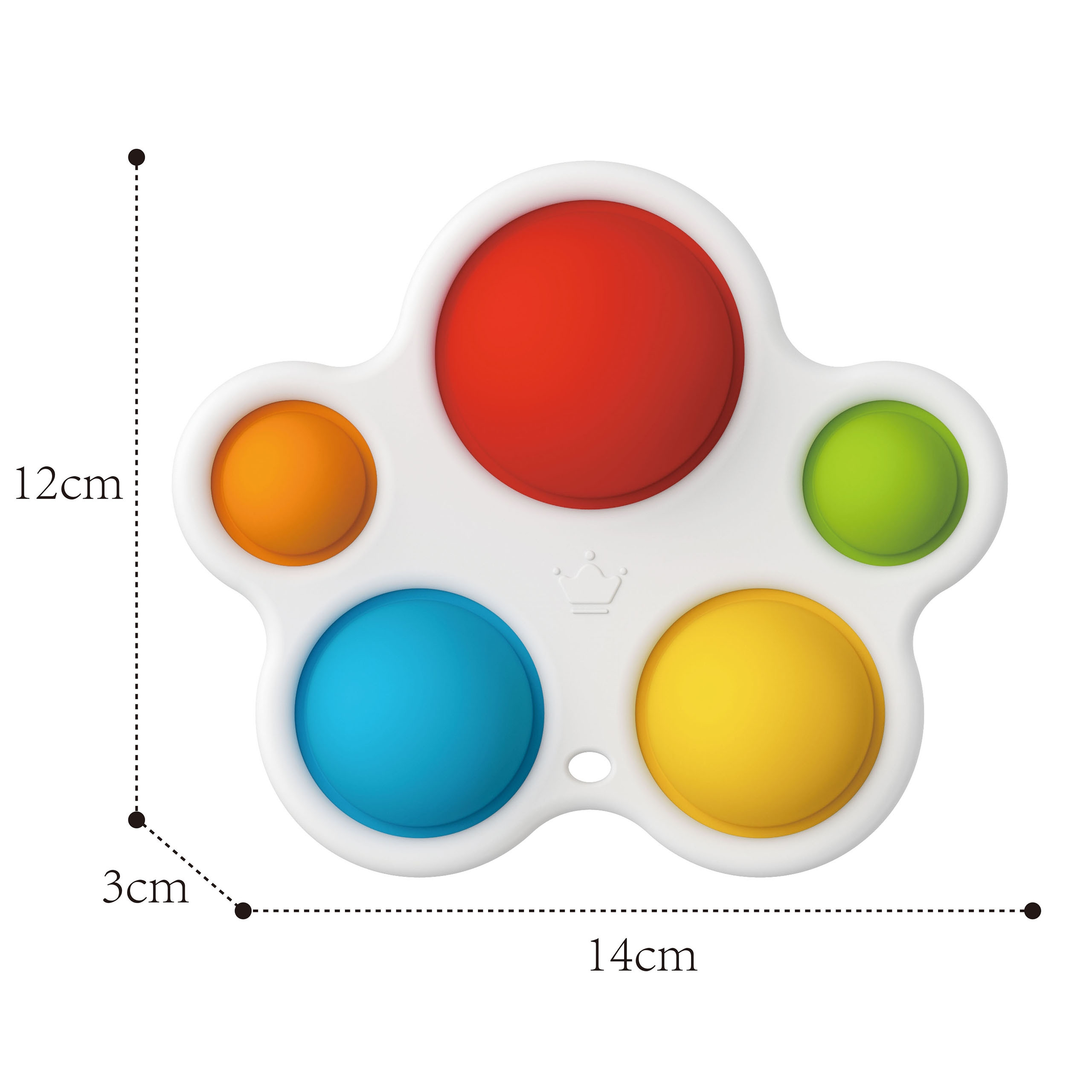 WOOPIE BABY POP IT Montessori Anti-Stress Sensory Toy Teether - Slika 8