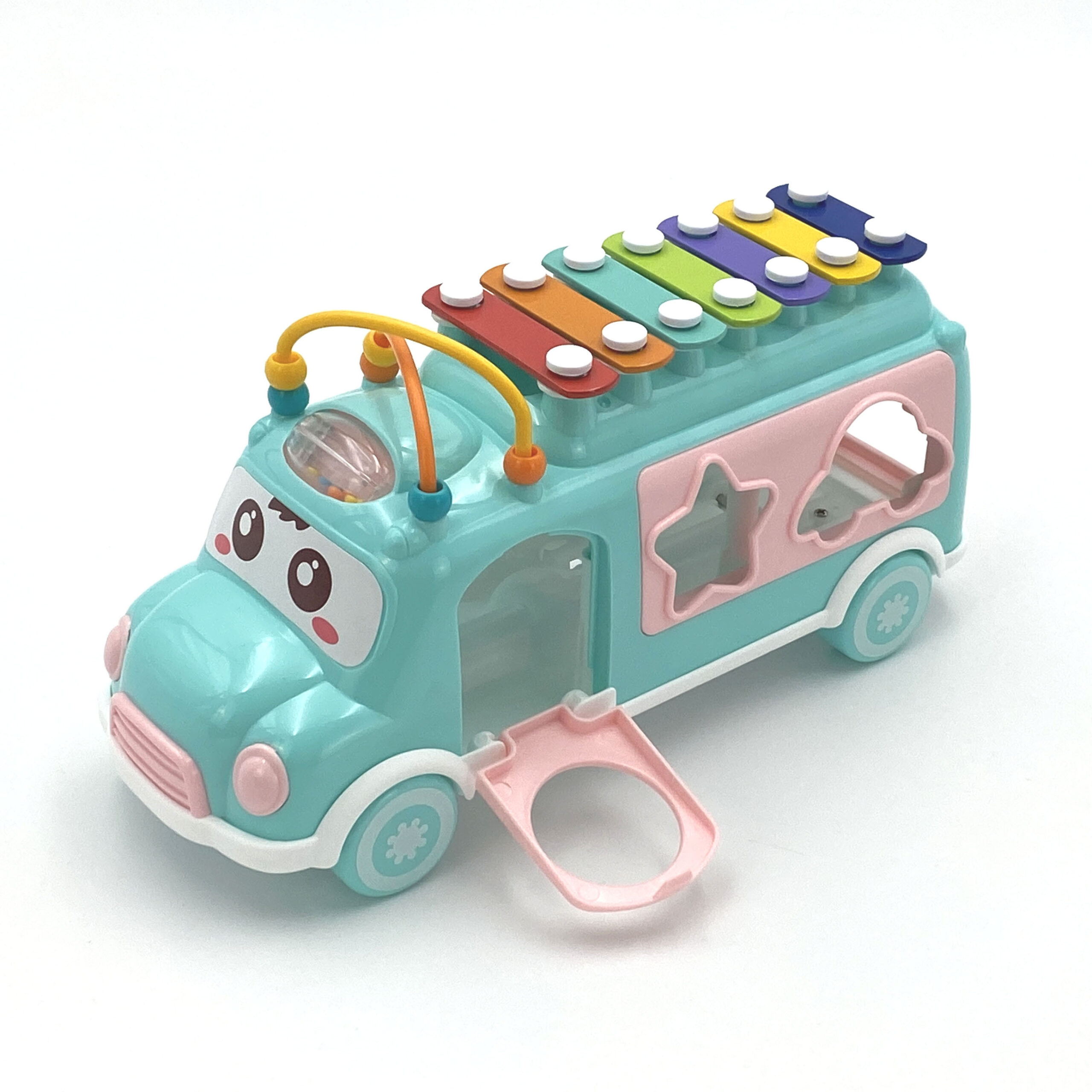 WOOPIE BABY Musical Car Sorter with Cymbals Green - Slika 7