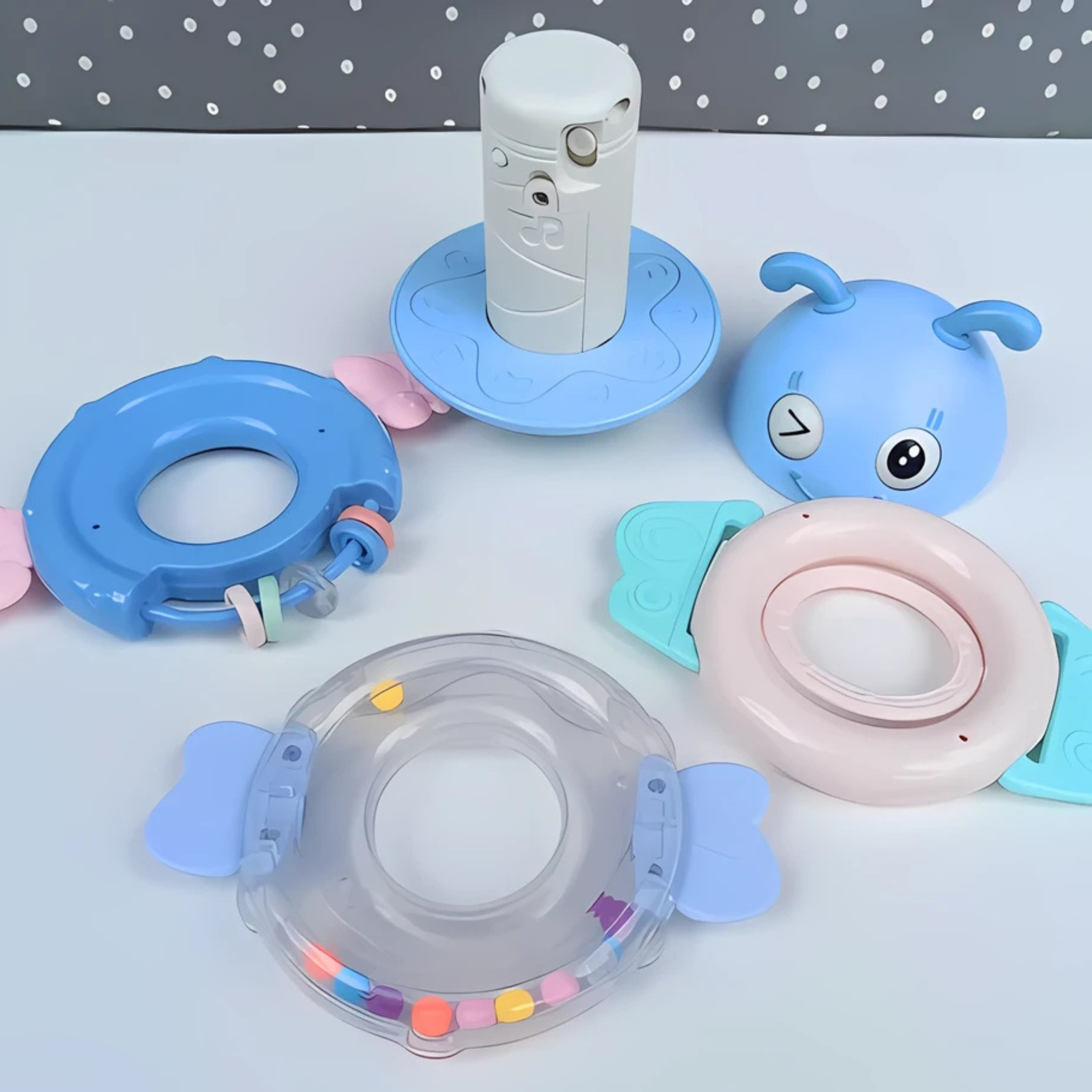 WOOPIE Baby Wanka Stand Up Sensory Toy 2 in 1 Rattle Teether - Slika 6