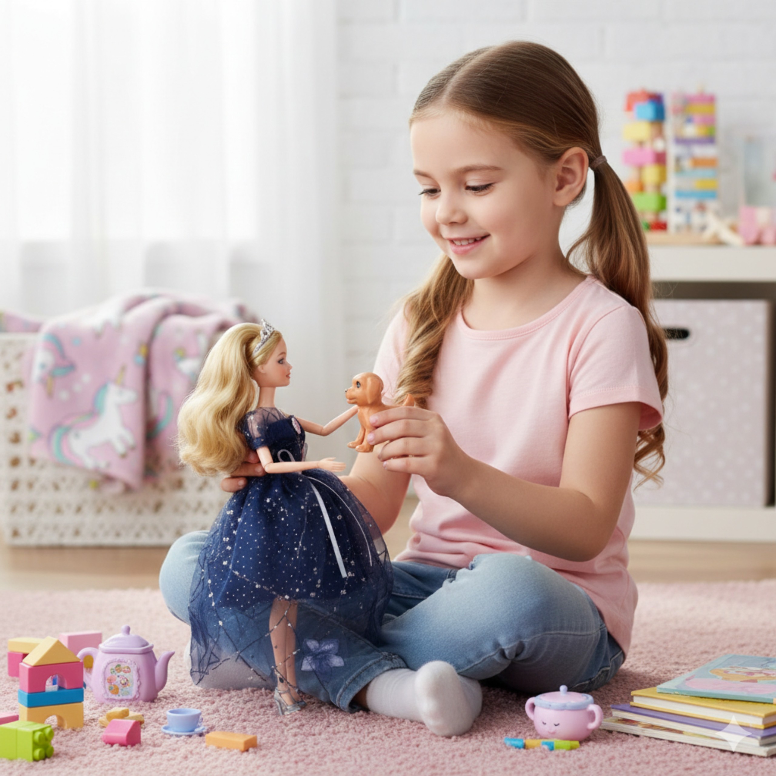 WOOPIE ROYAL Emi Doll in Crown and Black Dress Doggie - Slika 2