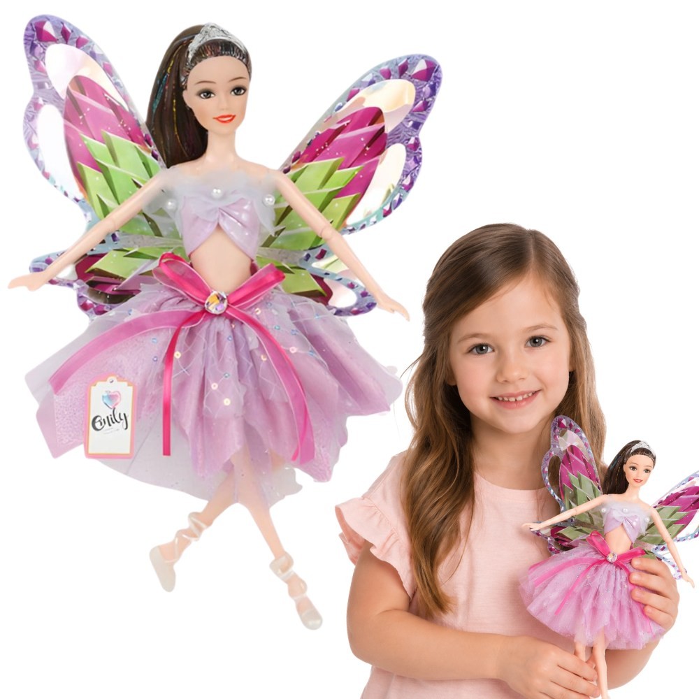 WOOPIE ROYAL Emi Fairy Doll with Colorful Wings and Balloons