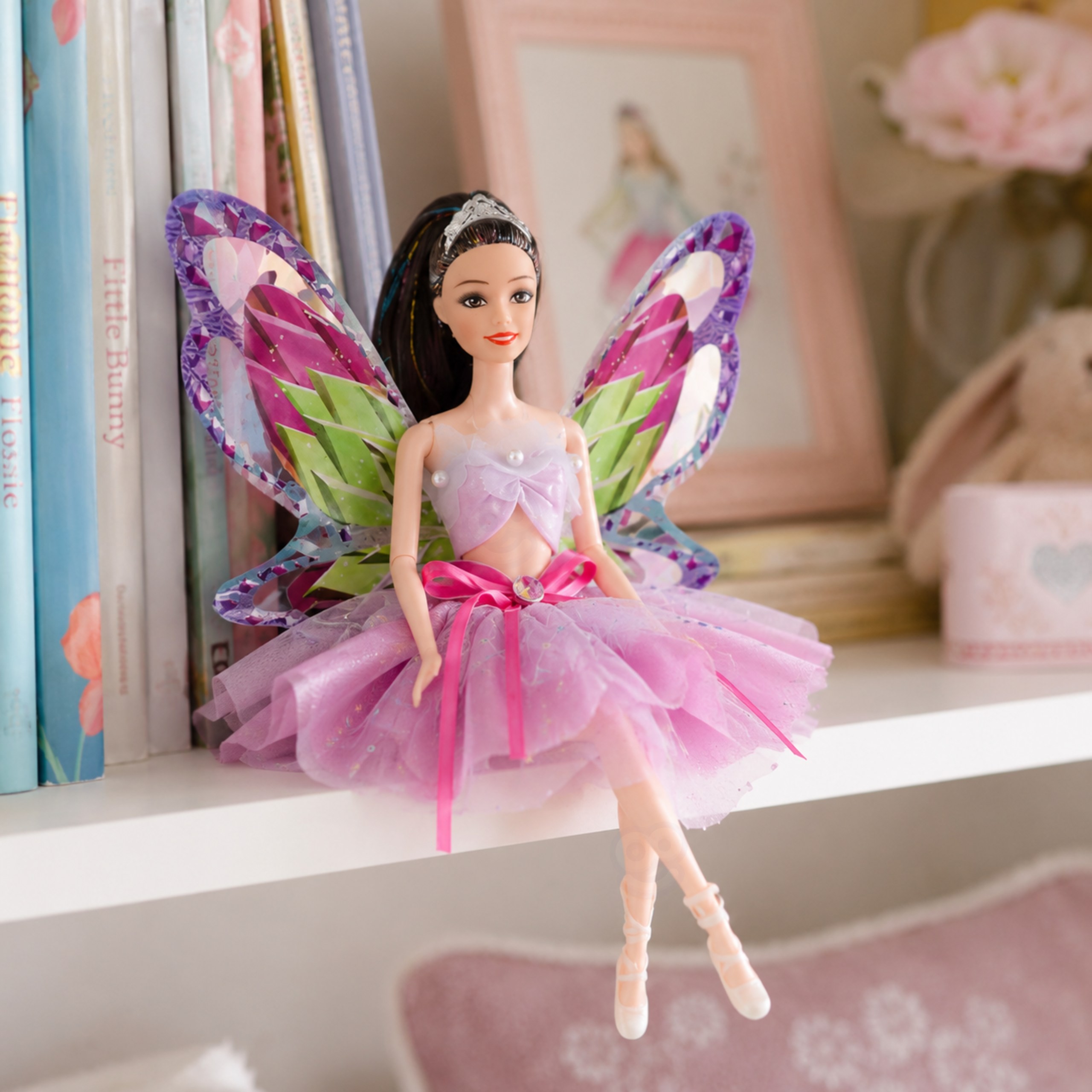 WOOPIE ROYAL Emi Fairy Doll with Colorful Wings and Balloons - Slika 2