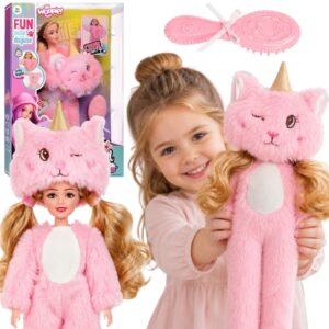 WOOPIE ROYAL Emi lutka in Pink plišani medo Costume