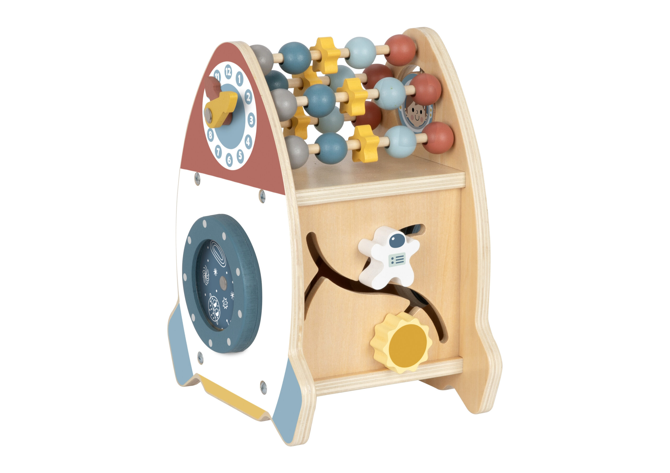 TOOKY TOY Space Rocket Activity Sorter Wooden Maze - Slika 8