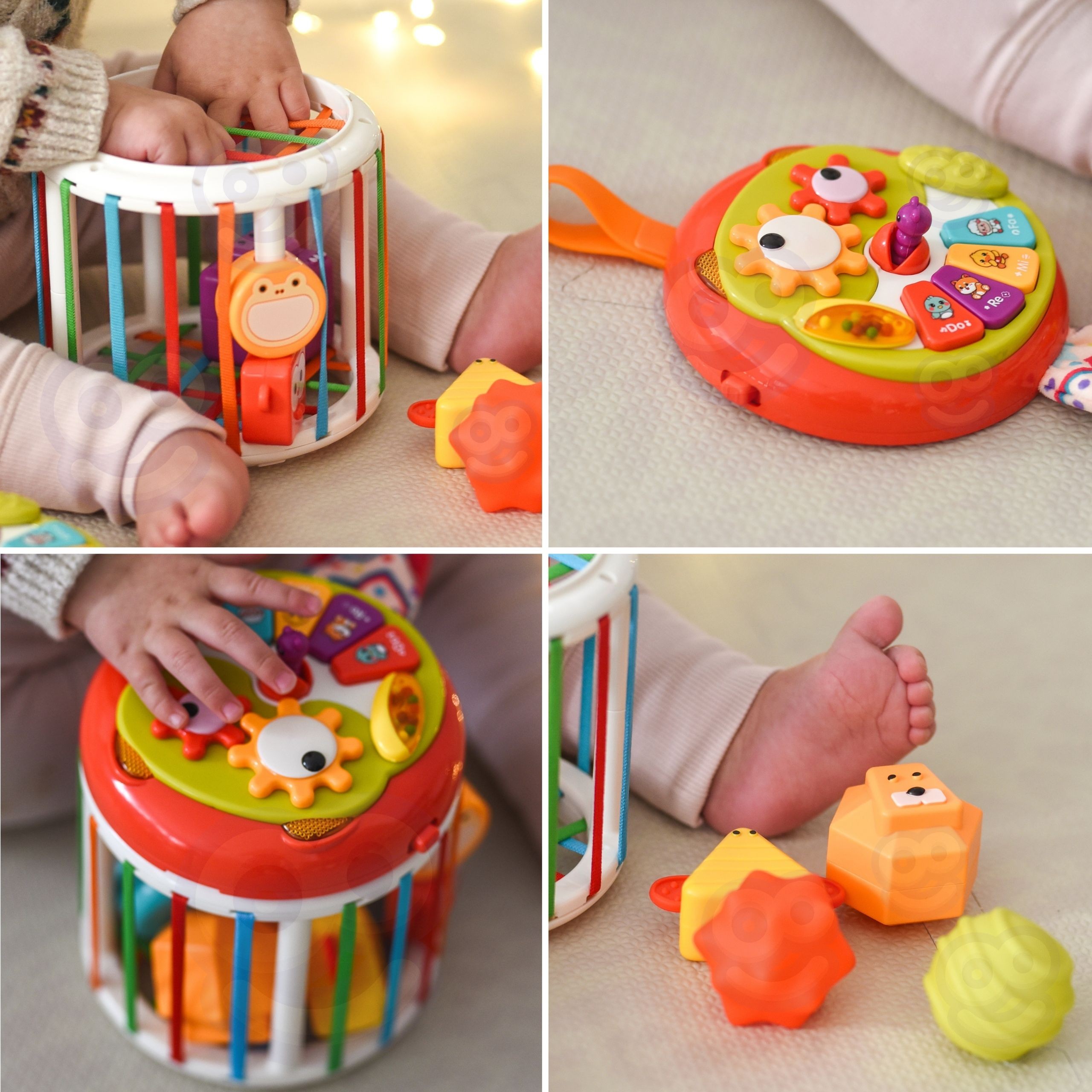 WOOPIE BABY Roller Sensory Cube Interactive Drum - Slika 5