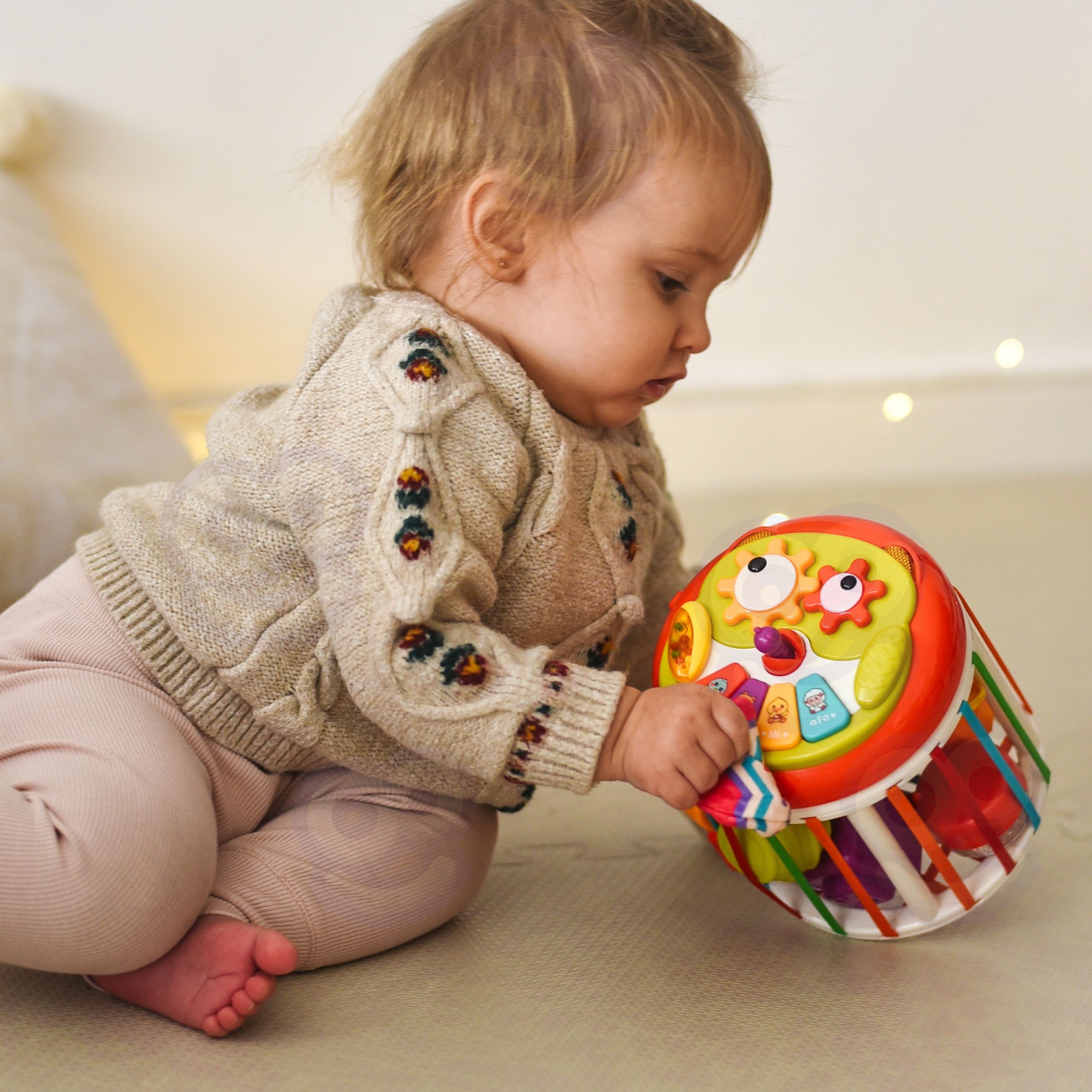 WOOPIE BABY Roller Sensory Cube Interactive Drum - Slika 6