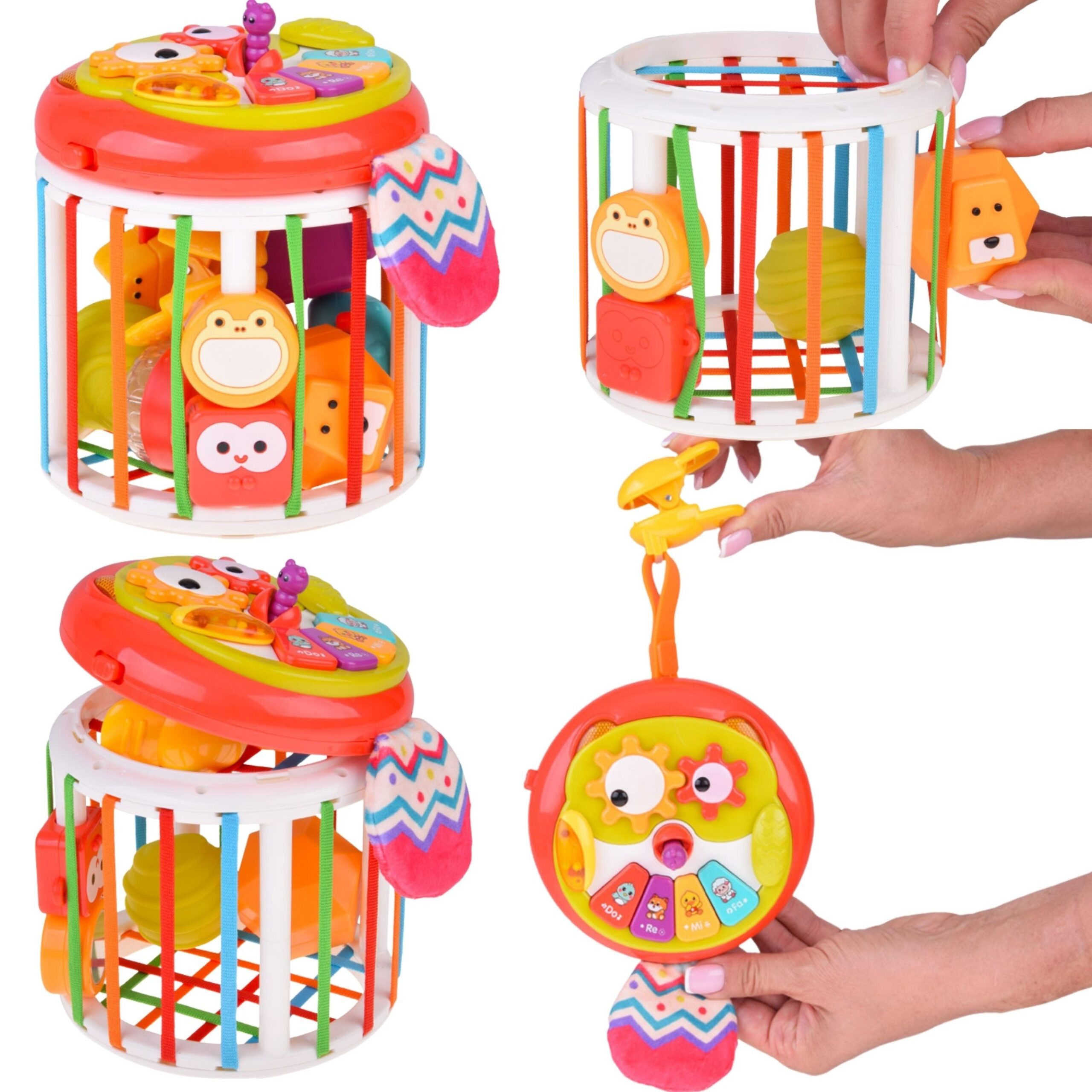 WOOPIE BABY Roller Sensory Cube Interactive Drum - Slika 7