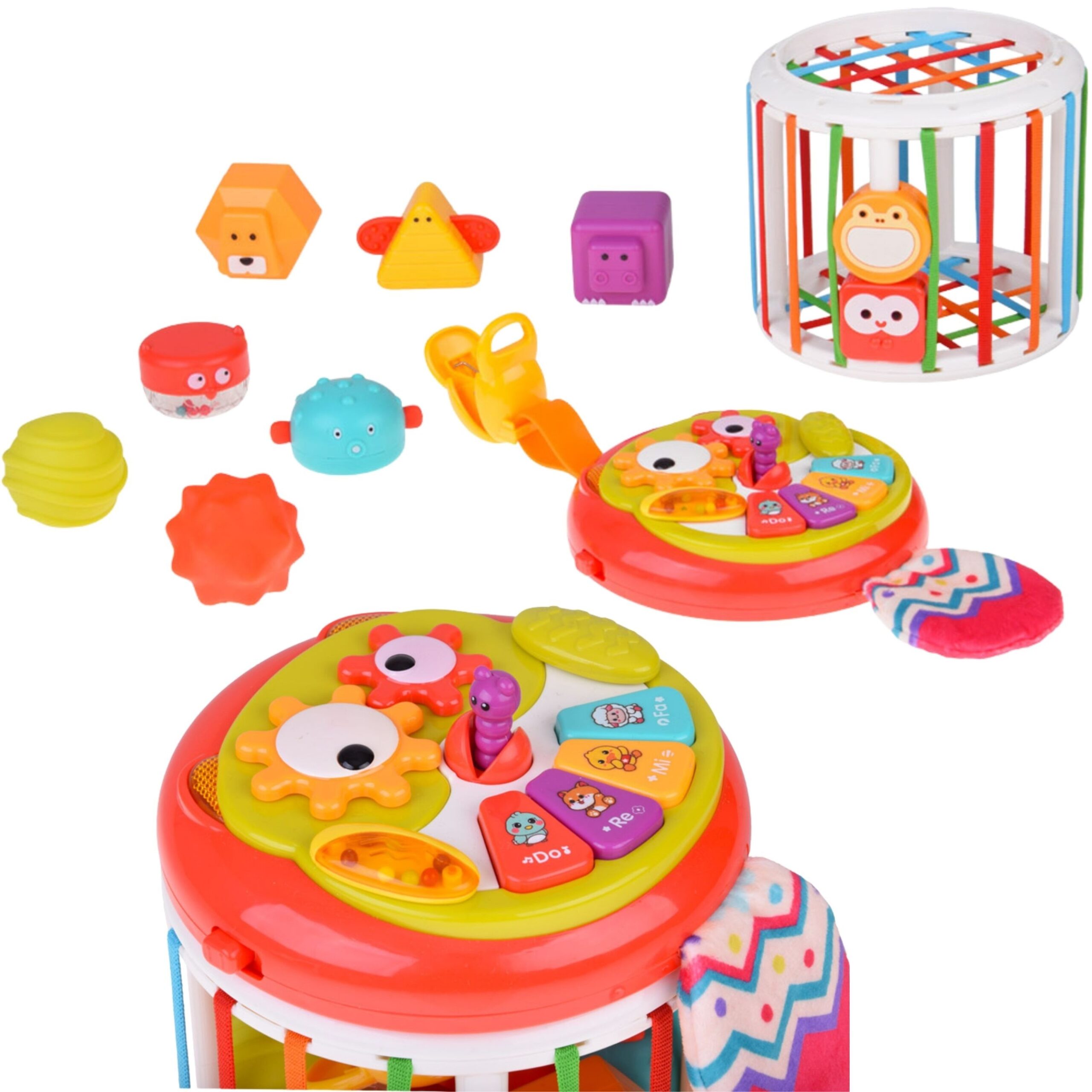 WOOPIE BABY Roller Sensory Cube Interactive Drum - Slika 8
