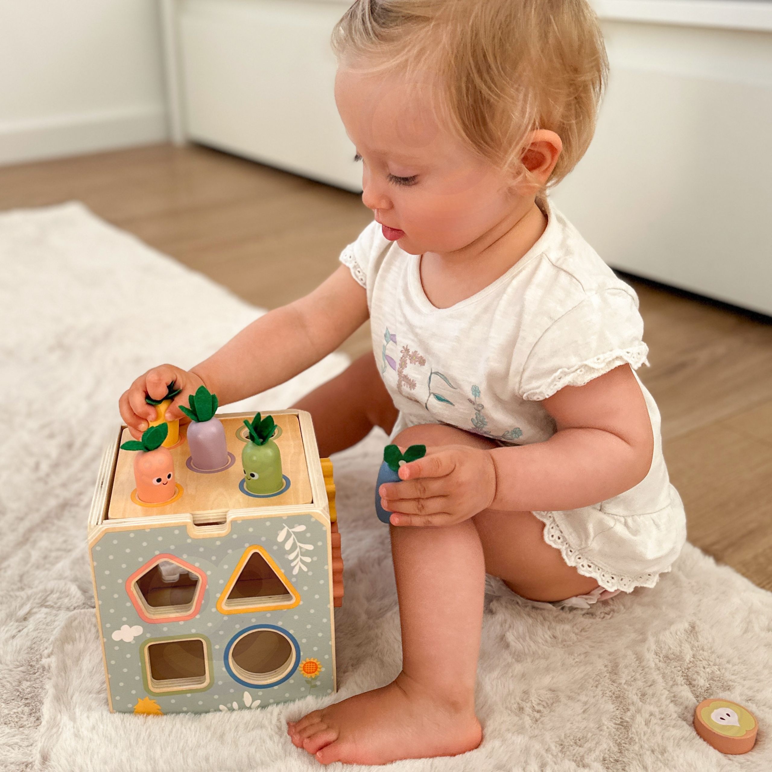 TOOKY TOY Wooden Spring Educational Cube 5-in-1 - Slika 7