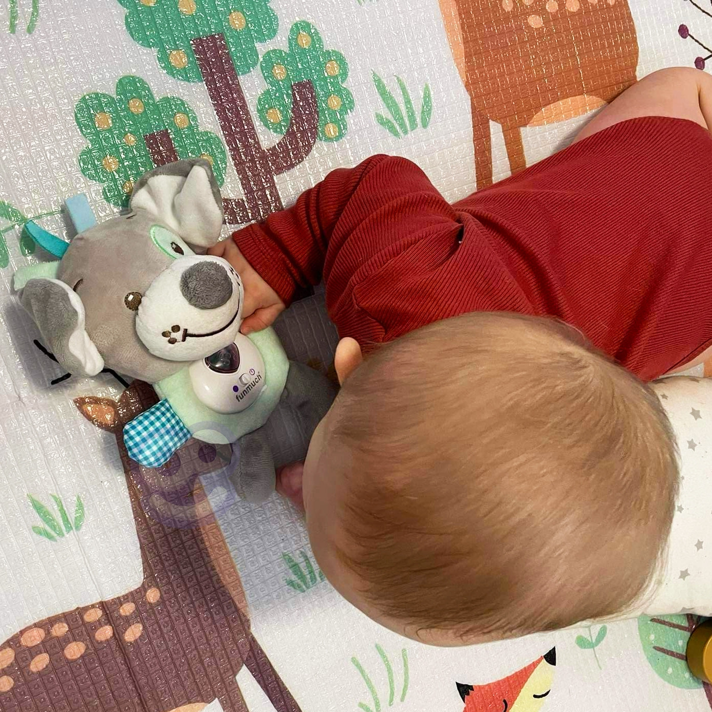 WOOPIE BABY Interactive Plush Toy for Babies with Light and Sound Sleeping Dog - Slika 3