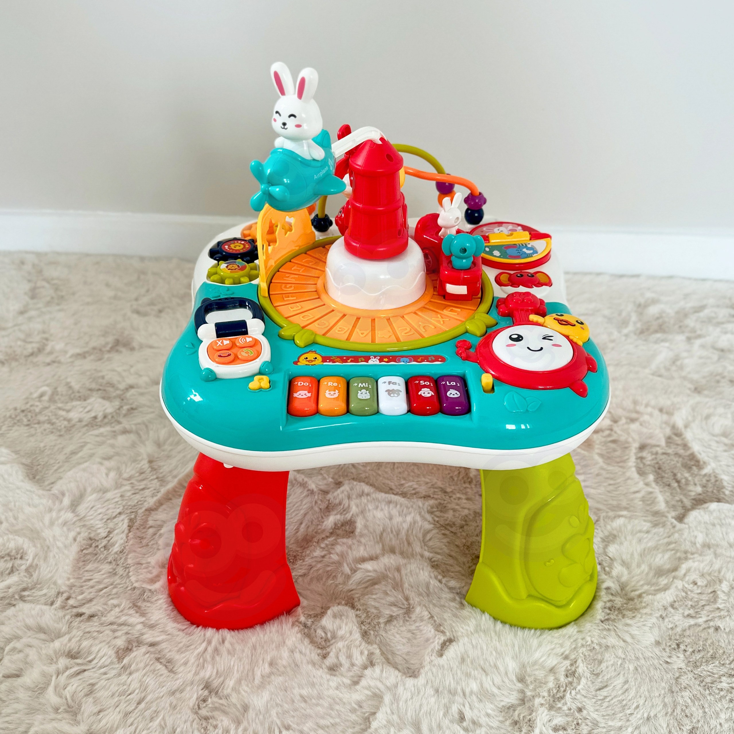 WOOPIE BABY 2-in-1 Interactive Educational Table Piano Sounds - Slika 8