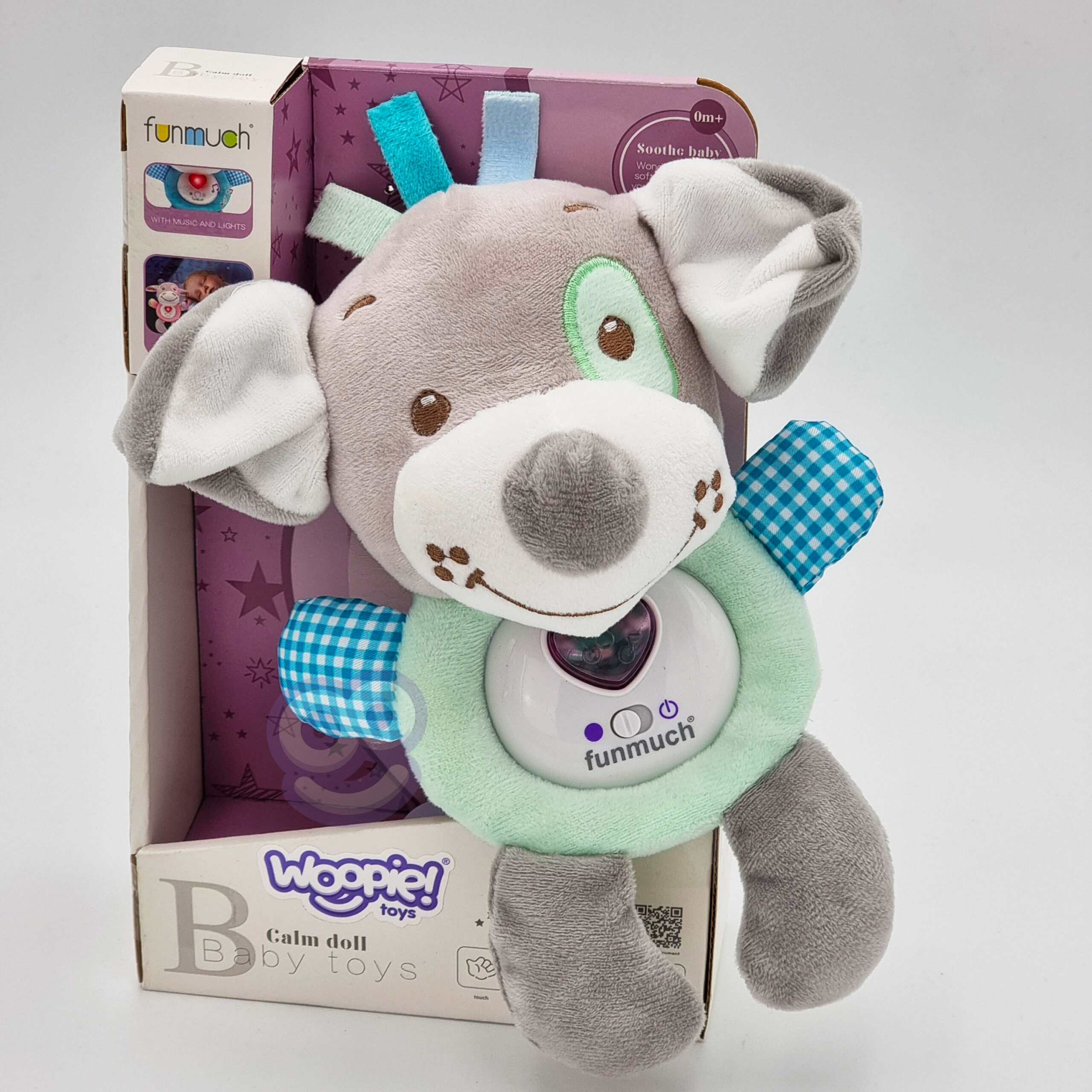 WOOPIE BABY Interactive Plush Toy for Babies with Light and Sound Sleeping Dog - Slika 5