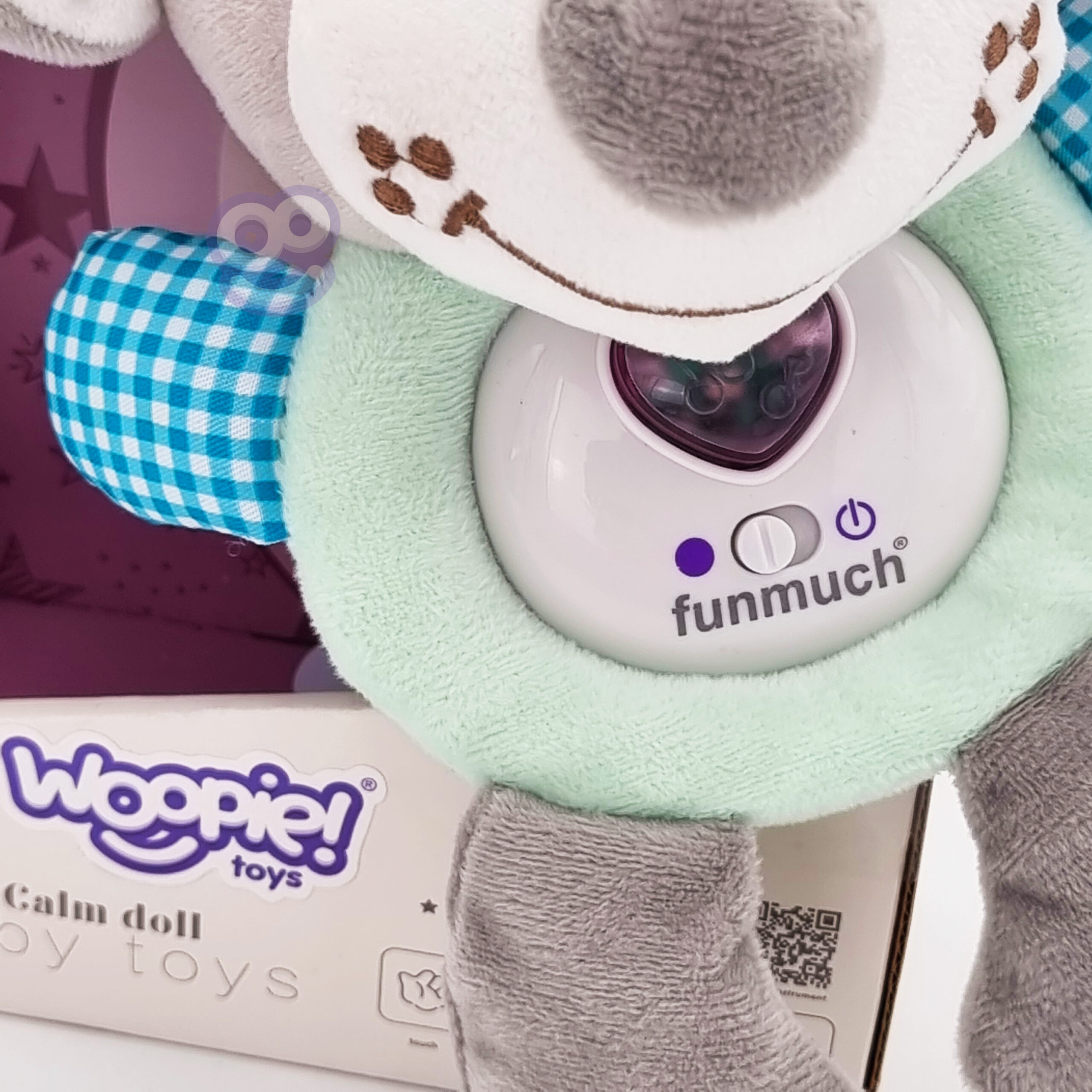 WOOPIE BABY Interactive Plush Toy for Babies with Light and Sound Sleeping Dog - Slika 6