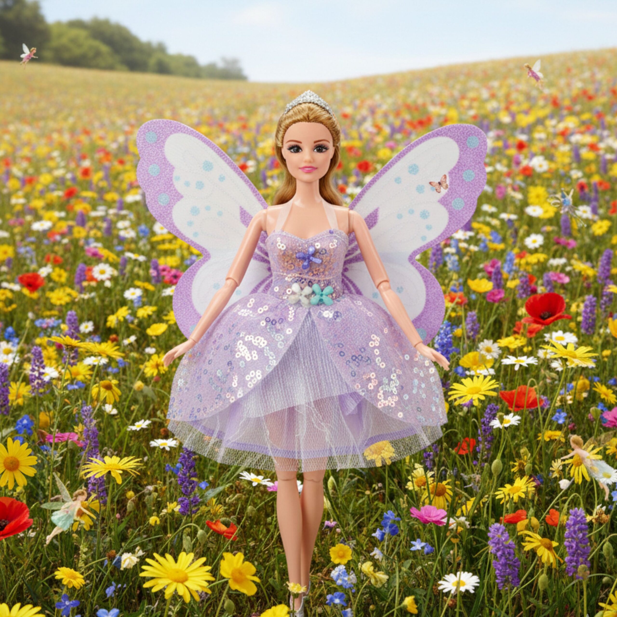 WOOPIE ROYAL EMI Fairy Doll – Fairytale Princess with Butterfly Wings - Slika 2