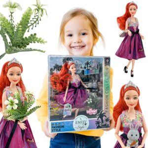 WOOPIE ROYAL Emi Style Fashion lutka 32 cm – Stylish Princess in a Pink Dress + dodaci