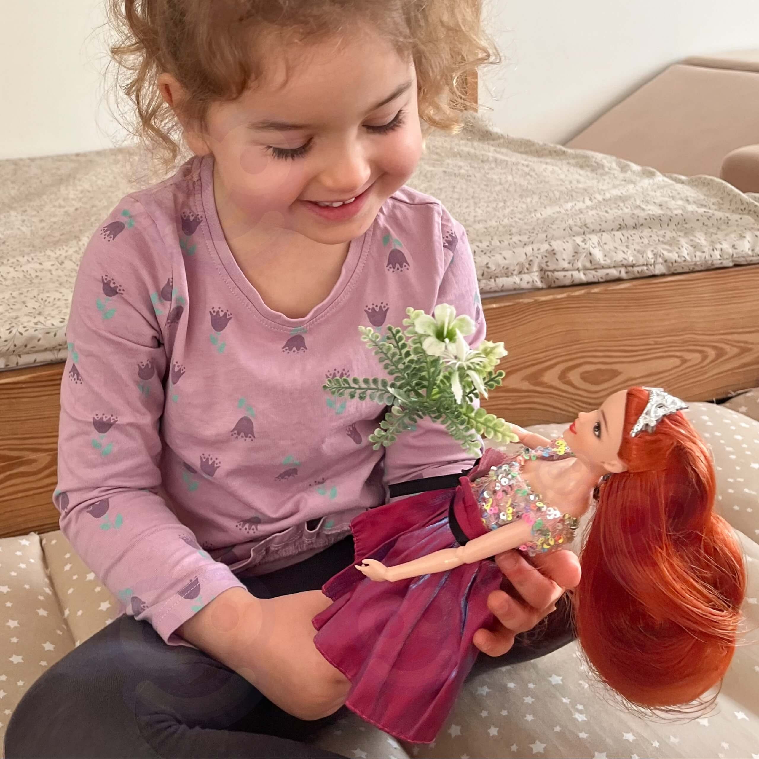 WOOPIE ROYAL Emi Style Fashion Doll 32 cm - Stylish Princess in a Pink Dress + Accessories - Slika 2