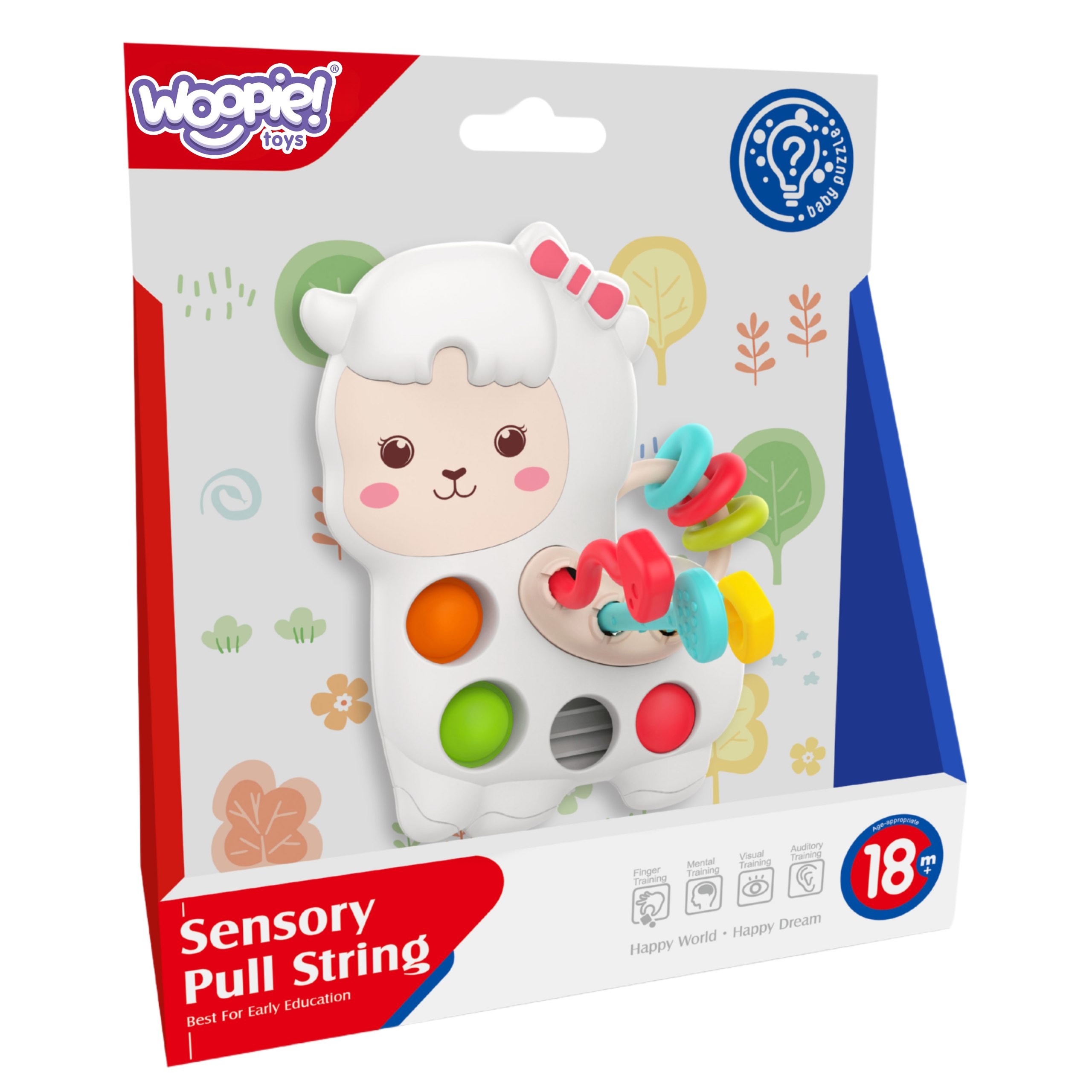 WOOPIE BABY Sensory Manipulative Toy Montessori Llama 18m+ - Slika 4