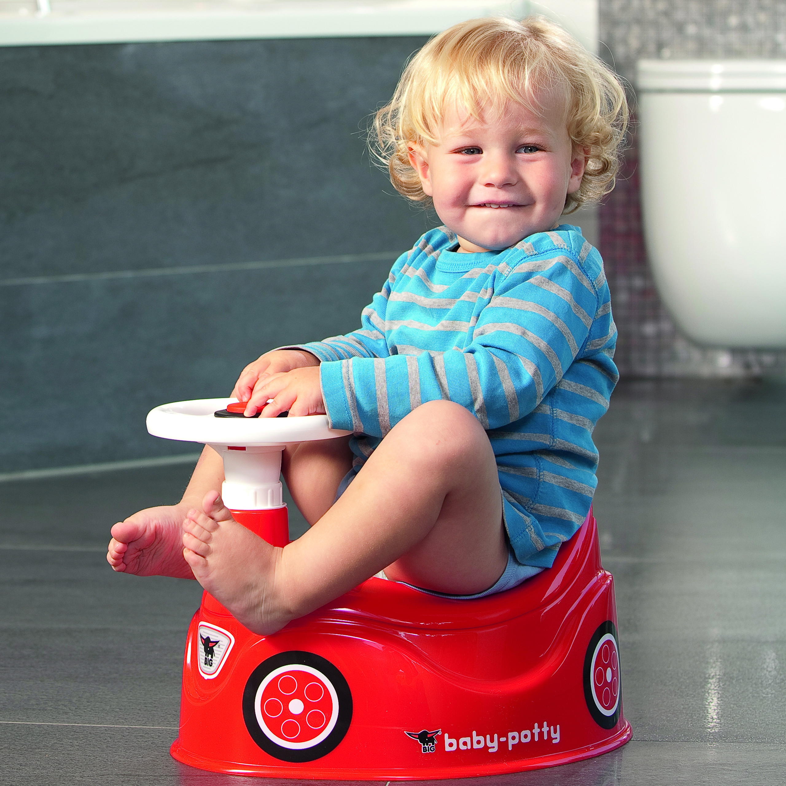 BIG Potty New Bobby Car Toy Car Steering Wheel - Slika 4