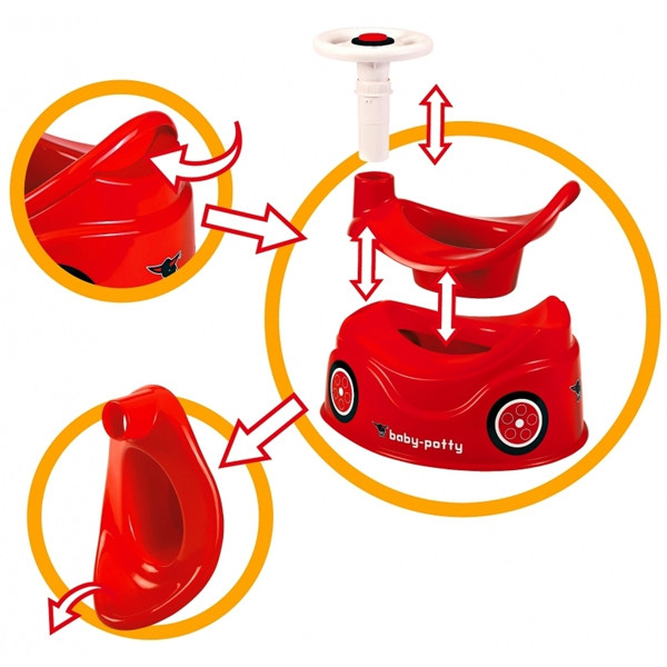 BIG Potty New Bobby Car Toy Car Steering Wheel - Slika 5