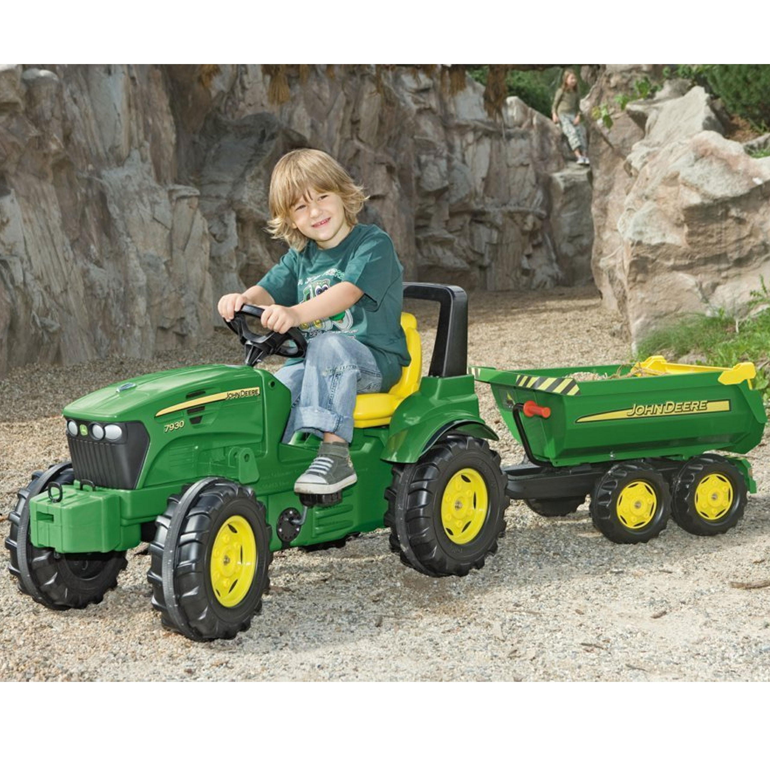 Rolly Toys rollyHalfpipe John Deere Tipper Trailer - Slika 6