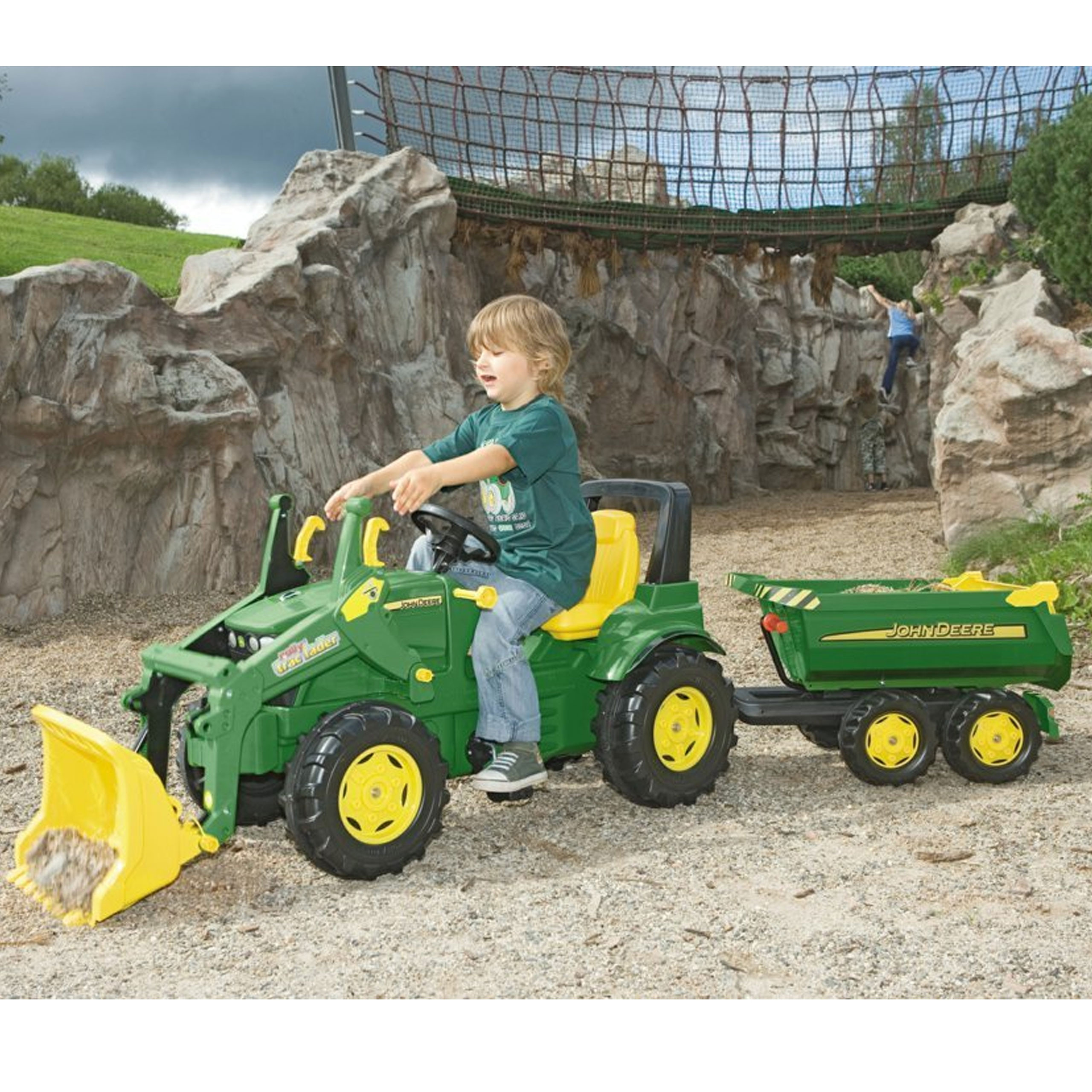 Rolly Toys rollyHalfpipe John Deere Tipper Trailer - Slika 8