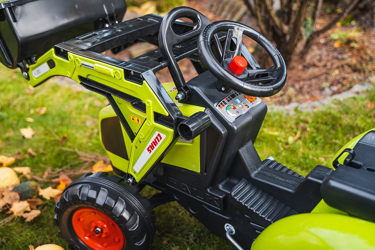 FALK CLAAS Pedal Tractor with Trailer, Bucket and Dozer from 3 Years - Slika 8