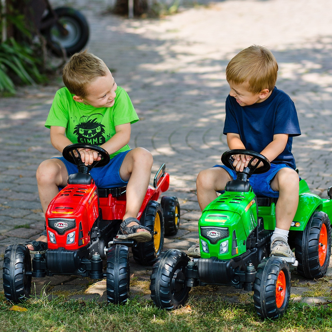 WOOPIE Pedal Tractor Farmer GoTrac Tractor Silent Wheels - Slika 8