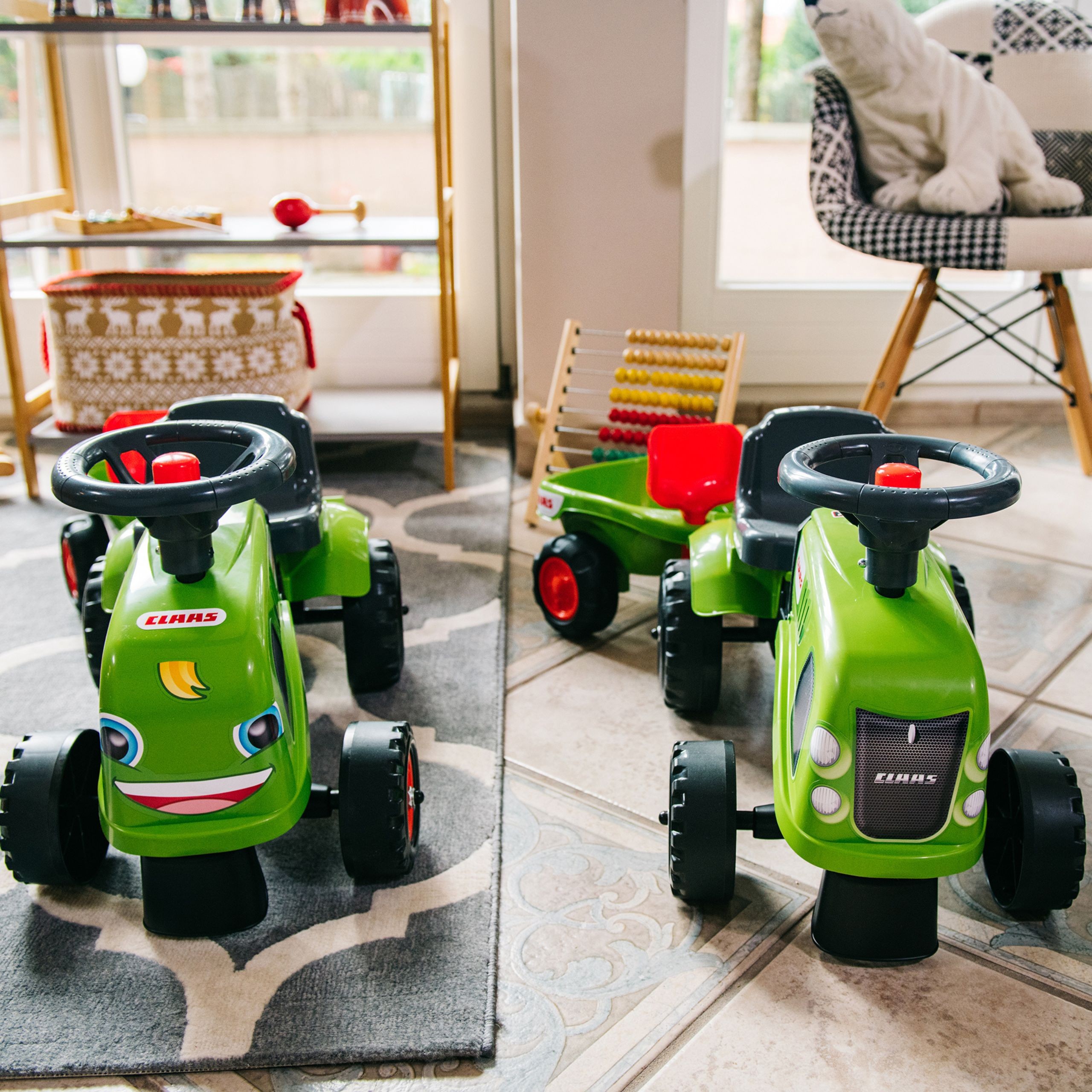 FALK Baby Claas Green Tractor with Trailer + Accessories for ages 1-3 - Slika 4