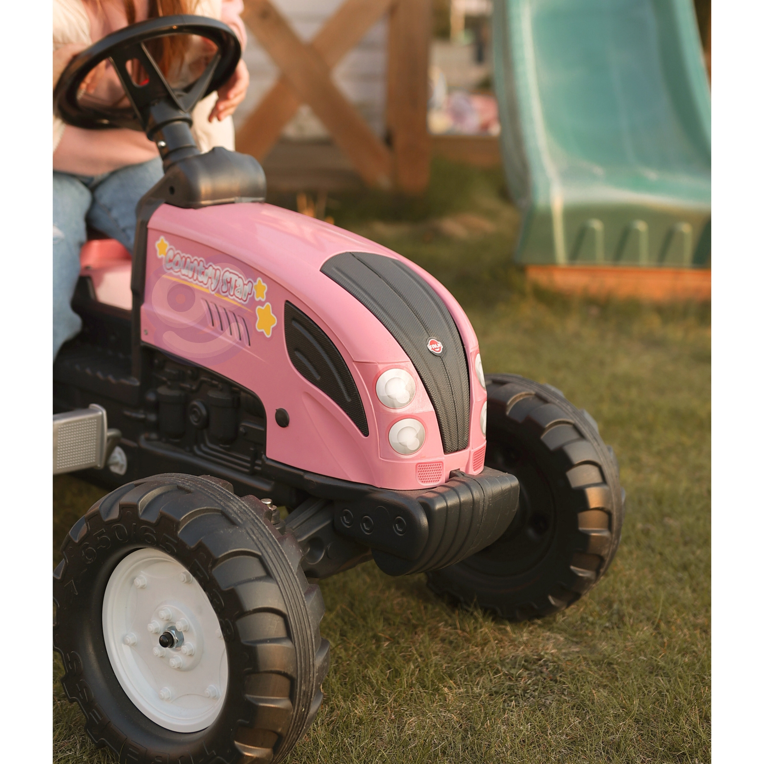 FALK Baby Claas Green Tractor with Trailer + Accessories for ages 1-3 - Slika 5