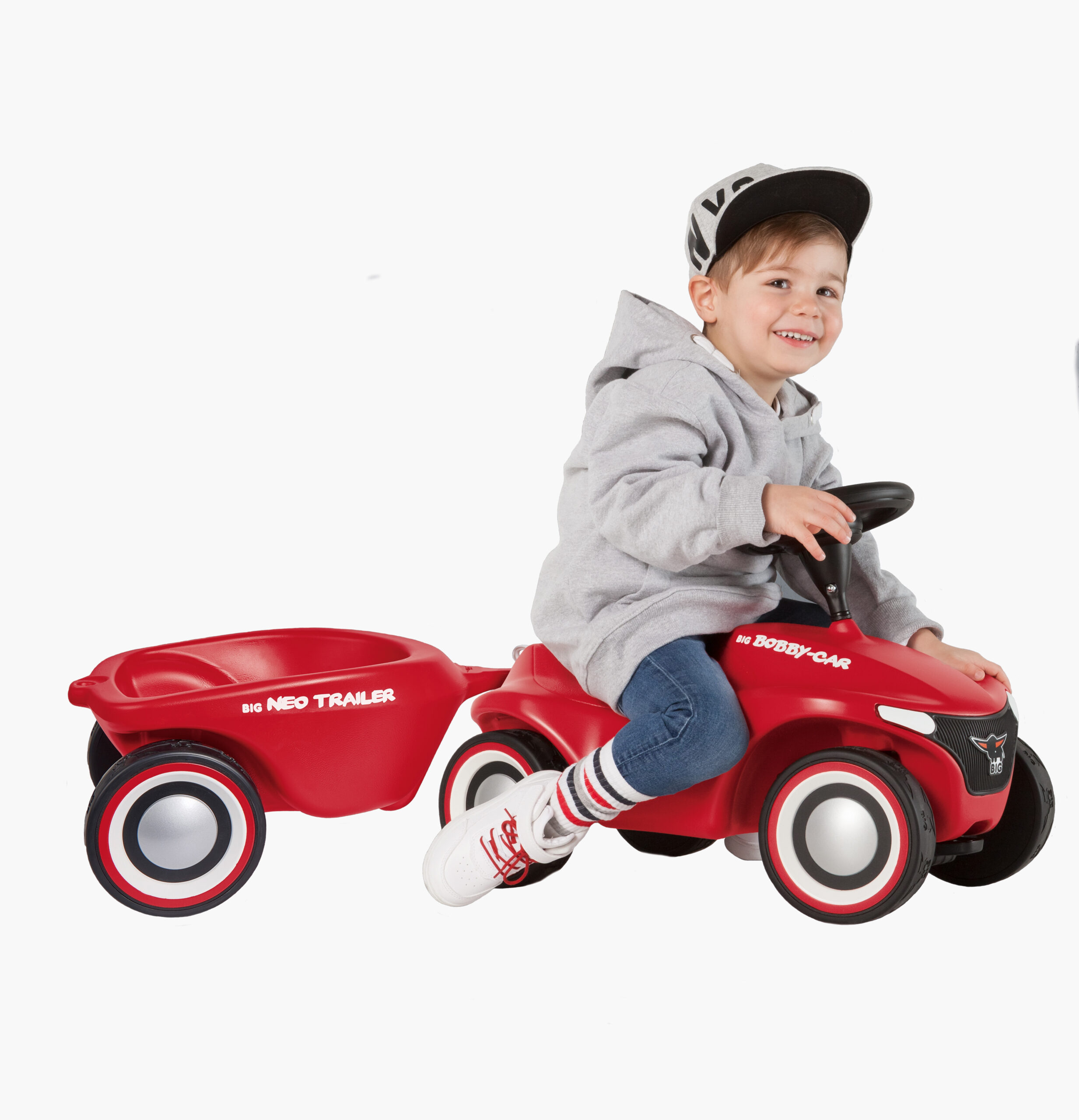 BIG Bobby Car Neo Ride-on Trailer, Red - Slika 4