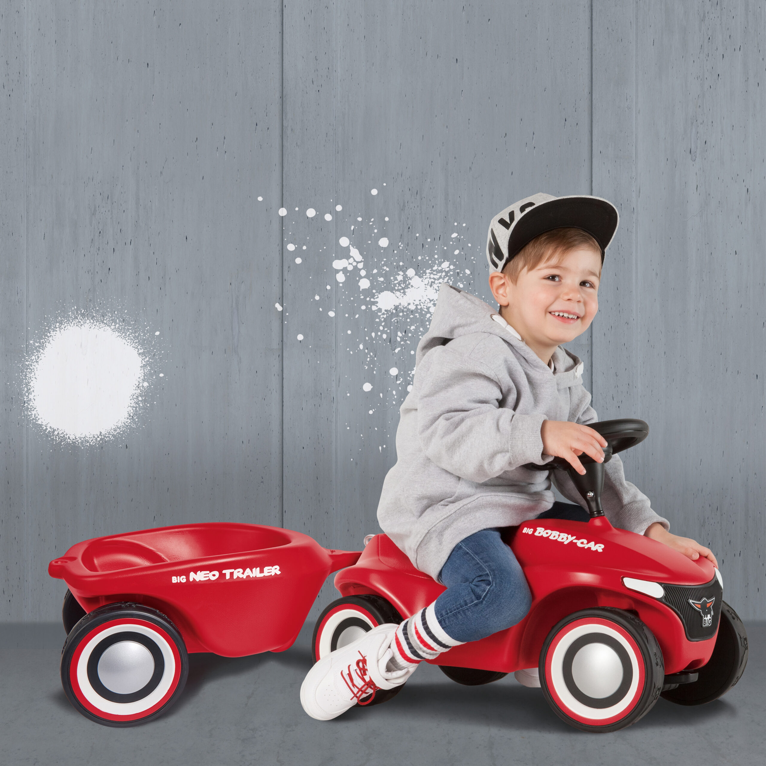 BIG Bobby Car Neo Ride-on Trailer, Red - Slika 5