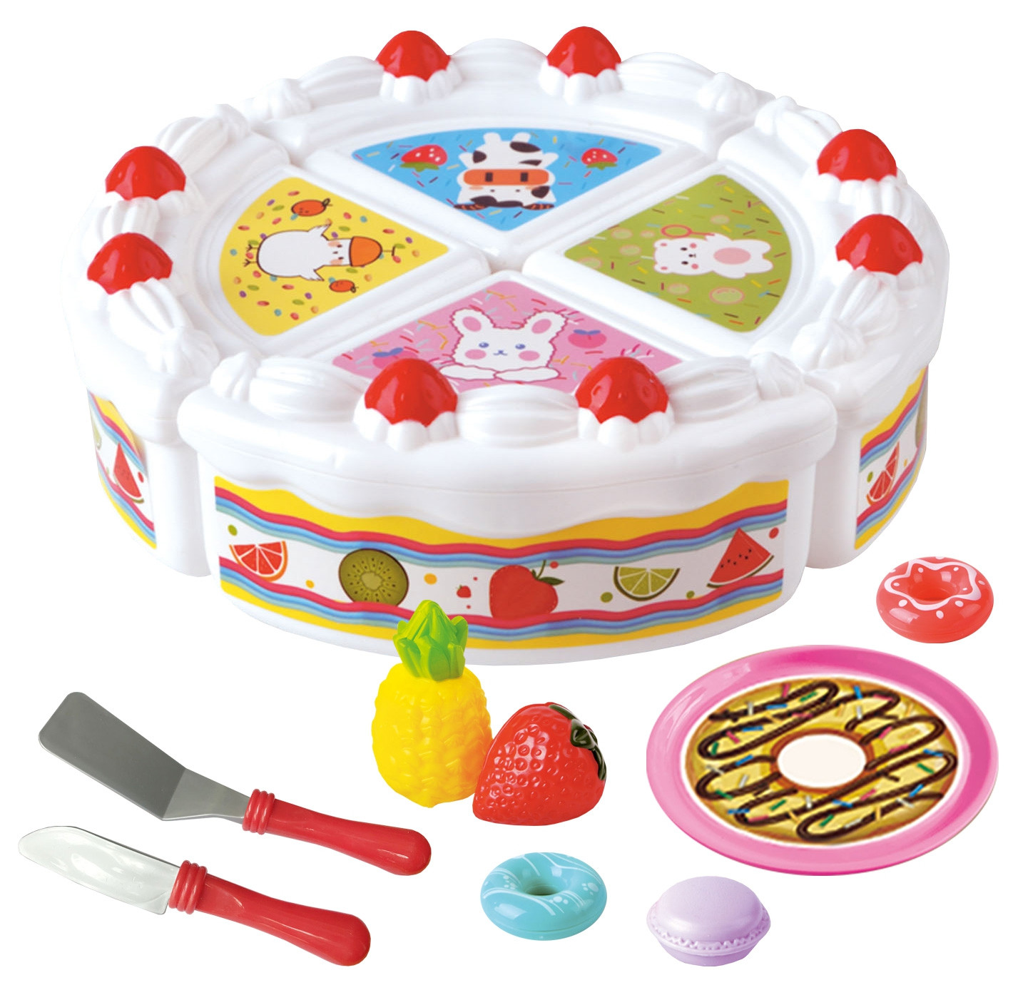 WOOPIE Birthday Cake and Sliced Fruit with Sweets - Slika 6