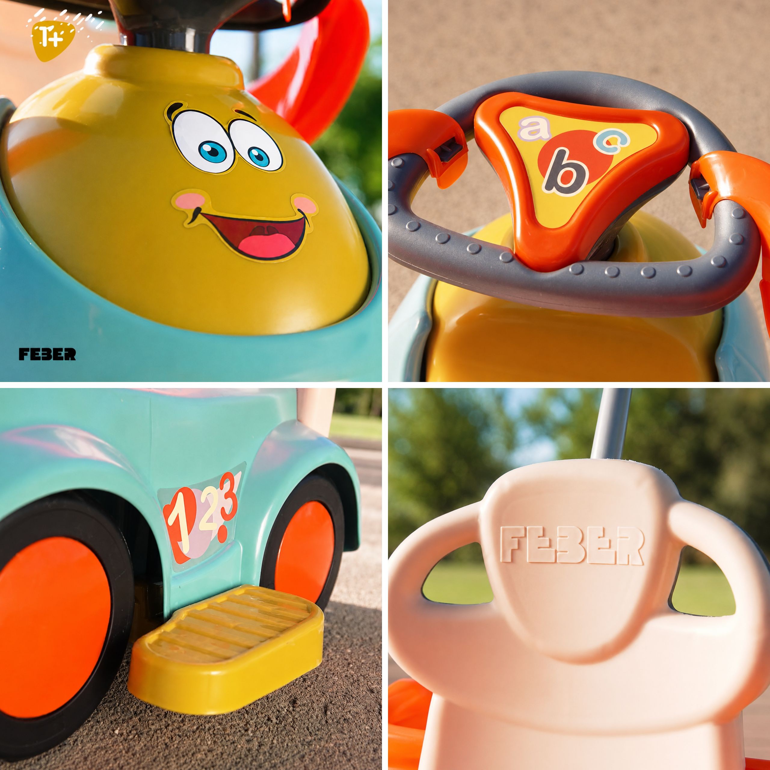 FEBER Ride-on Pusher Rocker CASUAL PUSH N'GO Multifunctional 5-in-1 - Slika 3