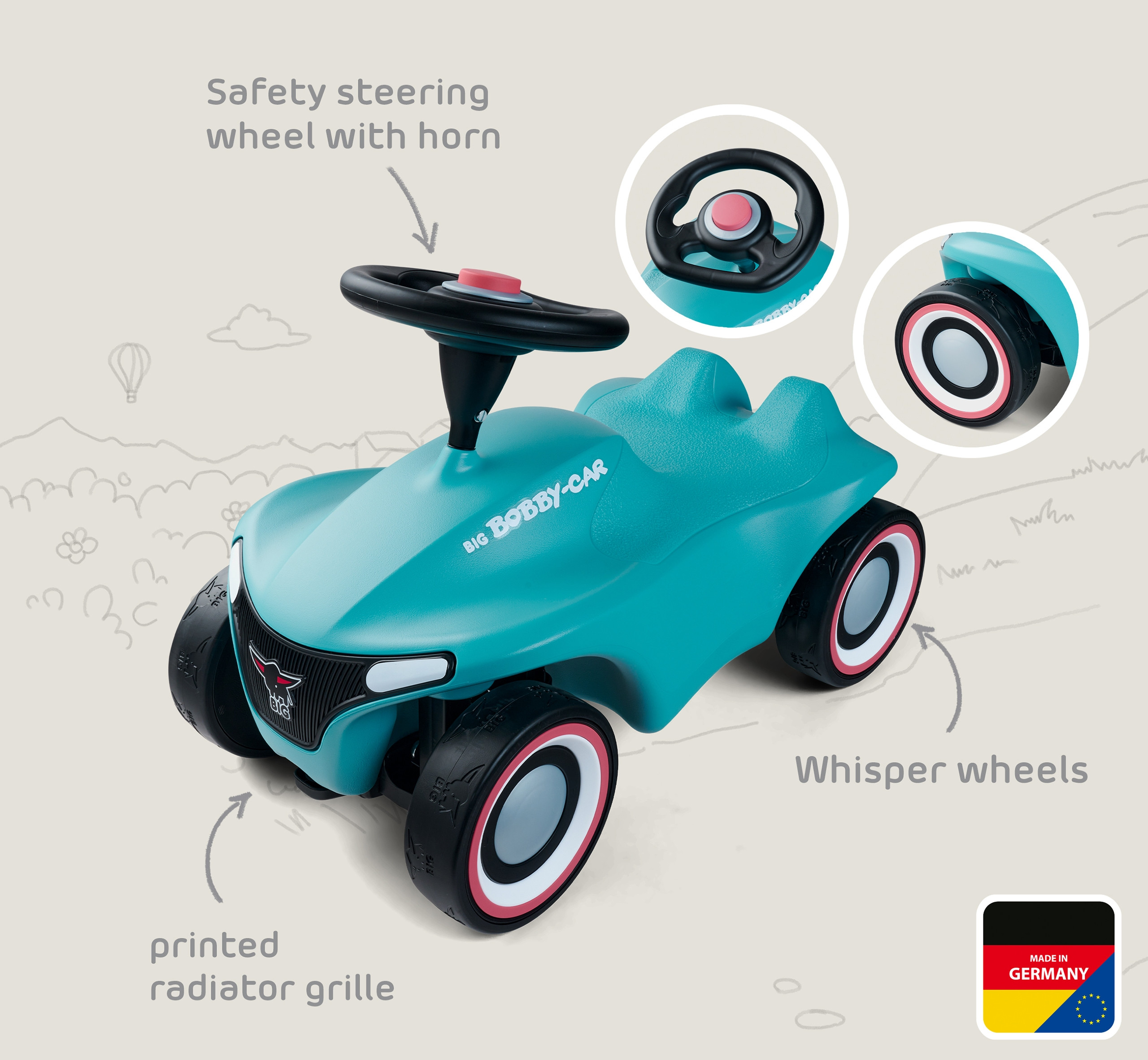 BIG Bobby Car Neo Azure - Slika 8