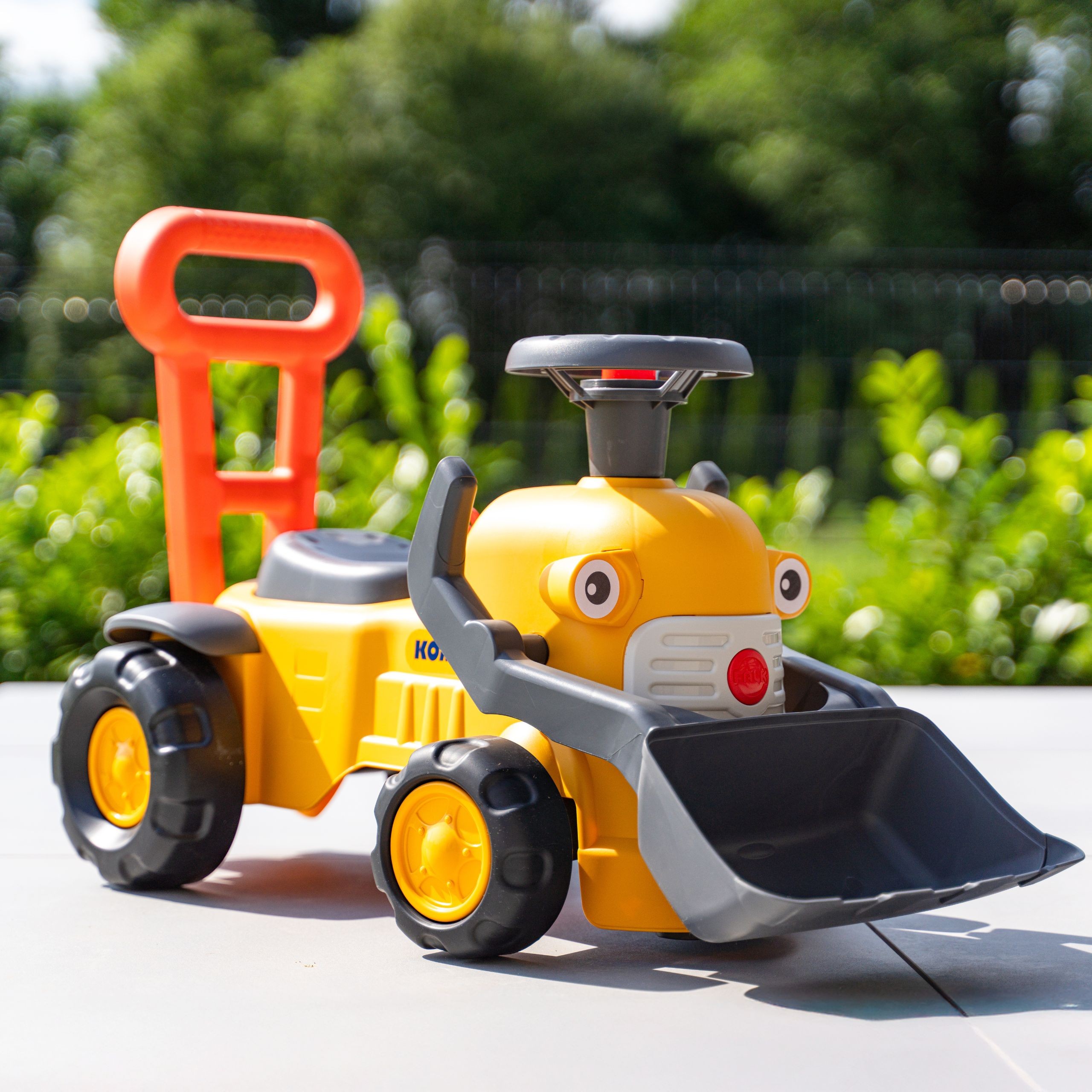 FALK Komatsu Ride-on Tractor Excavator with Bucket and Horn 1-3 Years - Slika 4