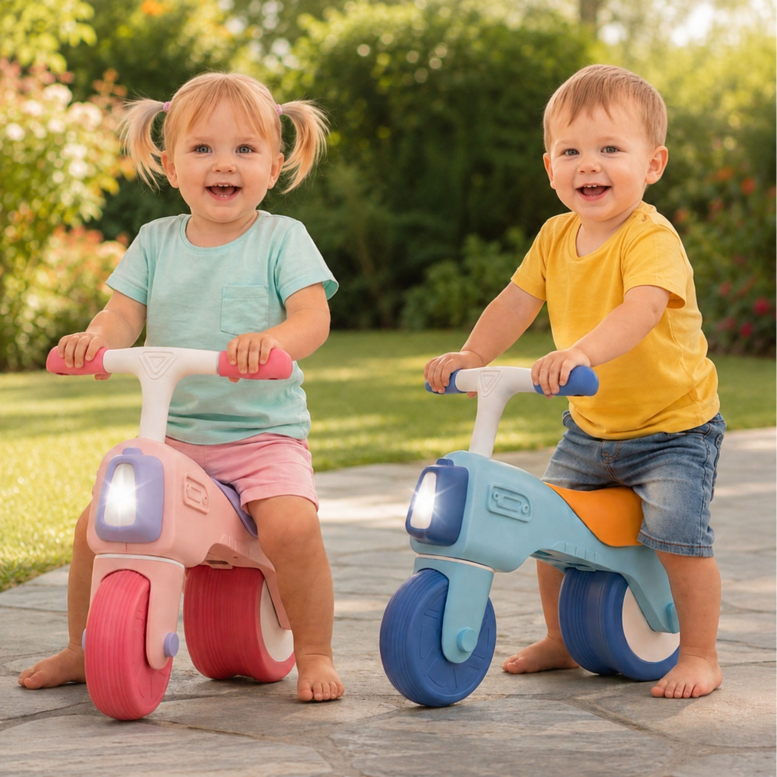 WOOPIE Balance Bike Ride-On Sound 18m+ Pink - Slika 4