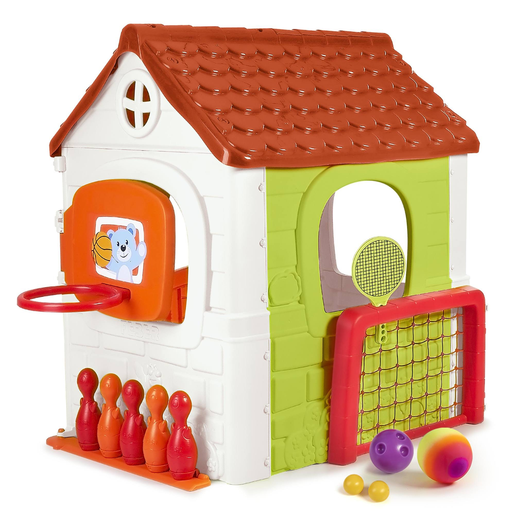 FEBER Activity House 6-in-1 Multifunctional Playhouse with Games Included - Slika 3