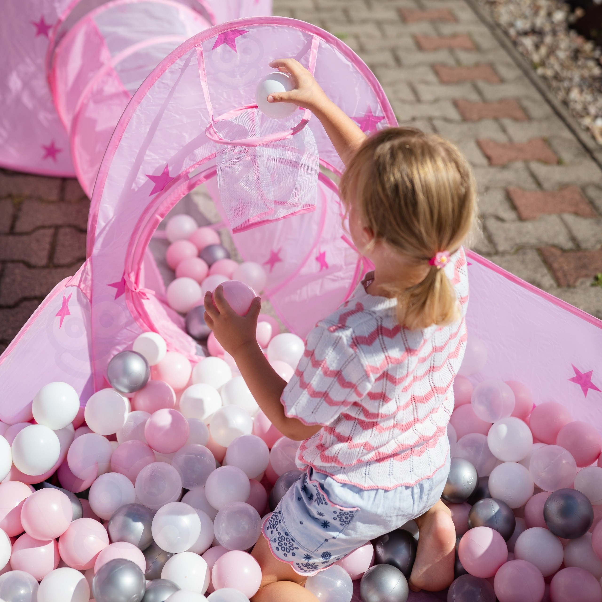 WOOPIE 3-in-1 Tent Princess Palace XXL House Tunnel Dry Pool - Slika 3
