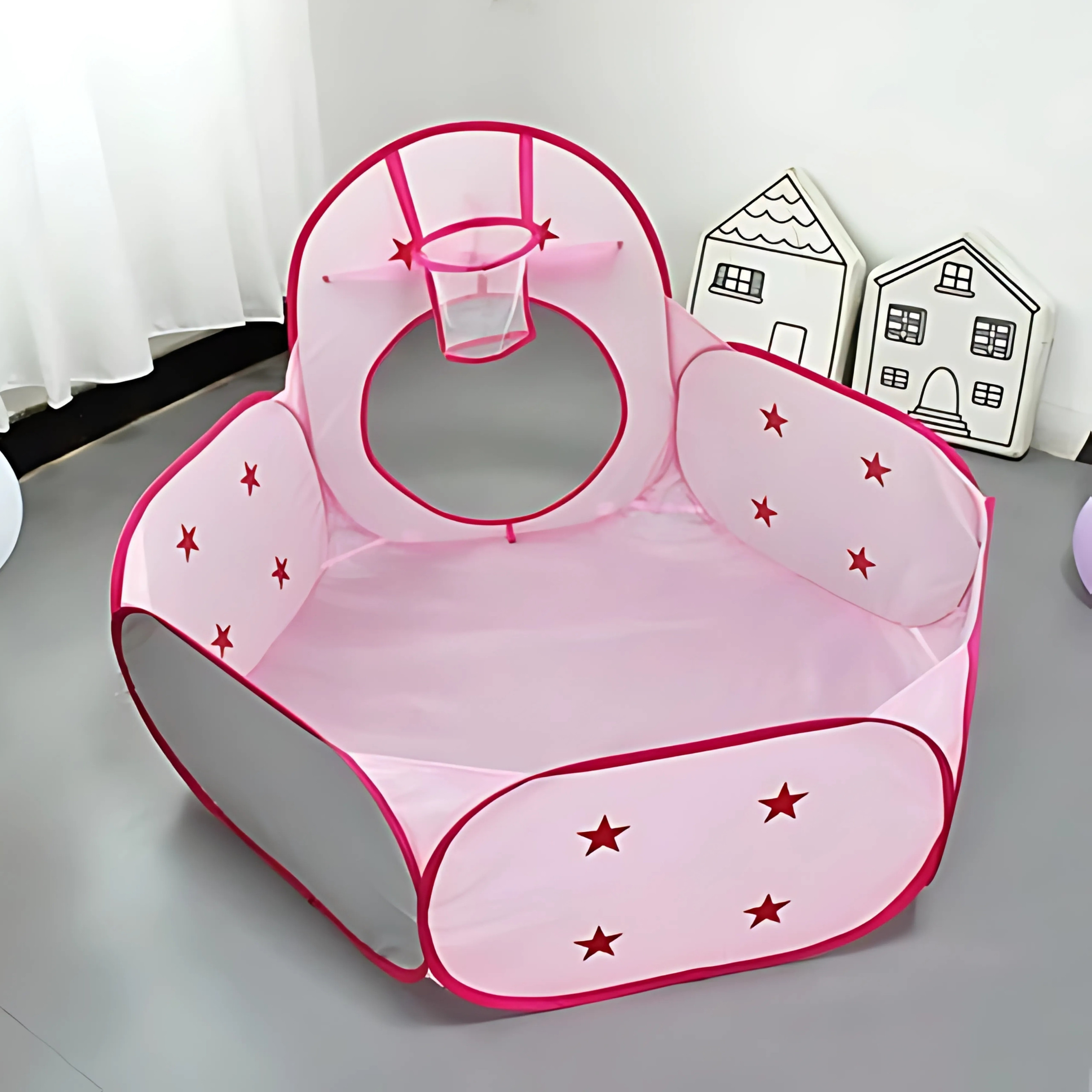 WOOPIE 3-in-1 Tent Princess Palace XXL House Tunnel Dry Pool - Slika 8