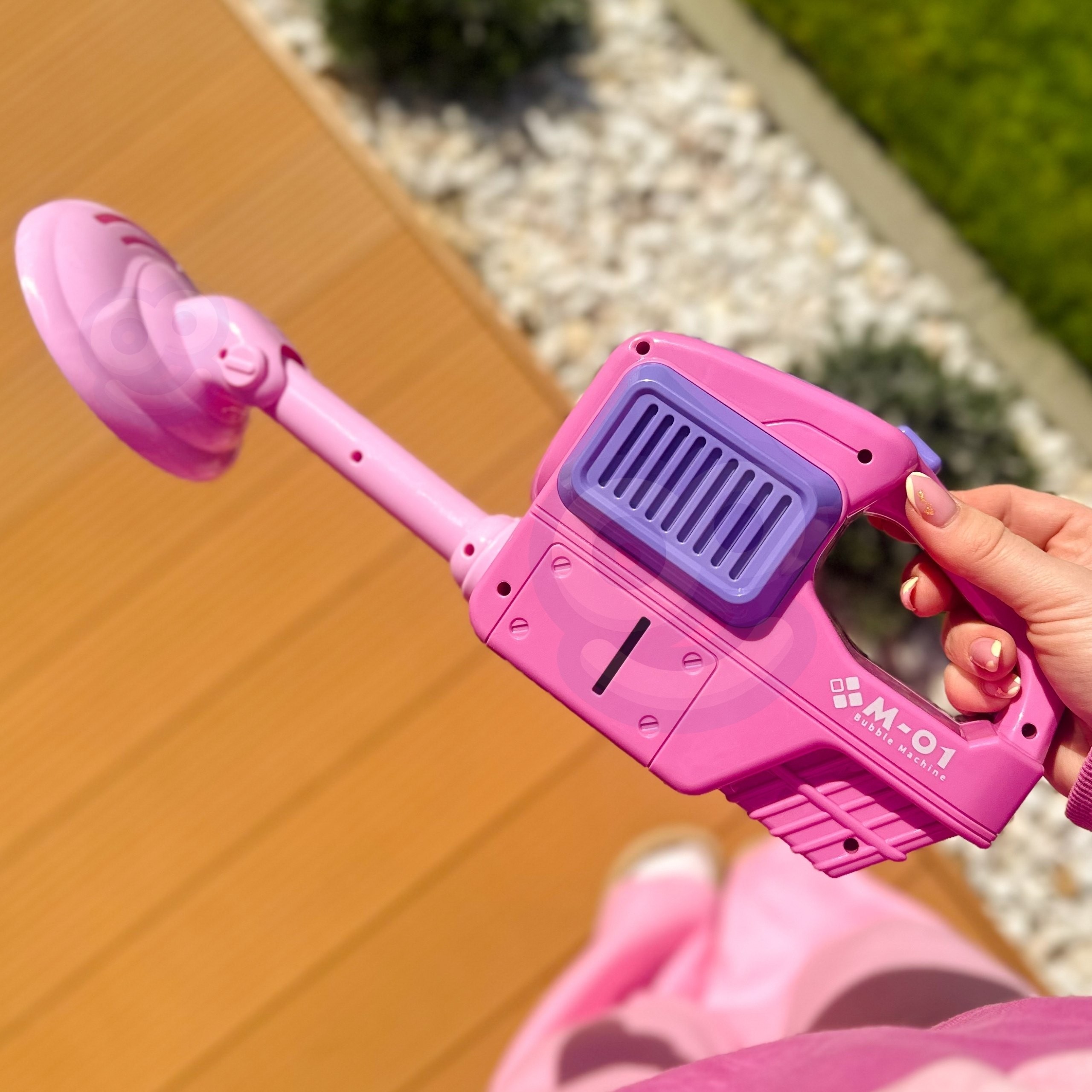 WOOPIE Hand Lawn Mower Bubble Machine Pink - Slika 3