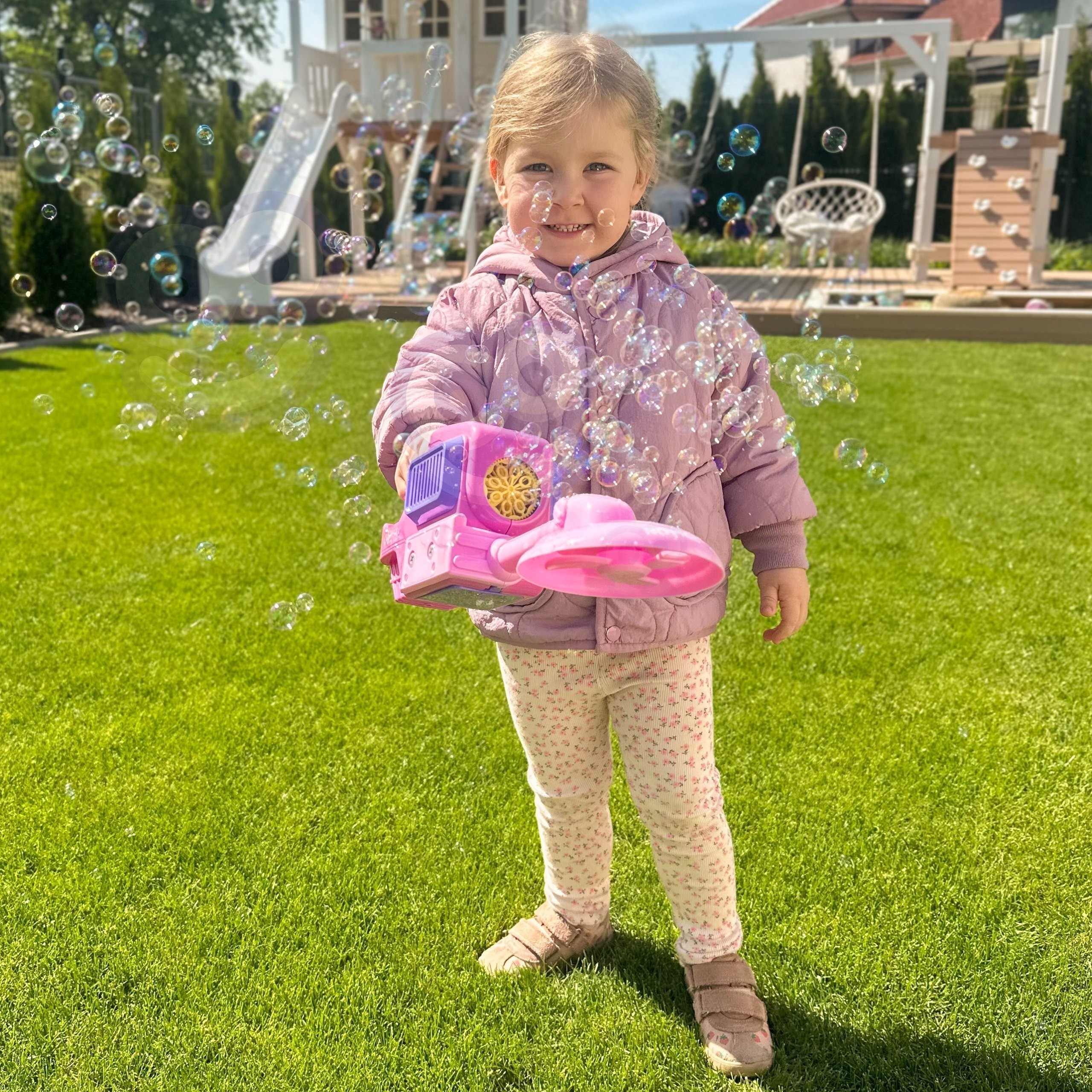 WOOPIE Hand Lawn Mower Bubble Machine Pink - Slika 6