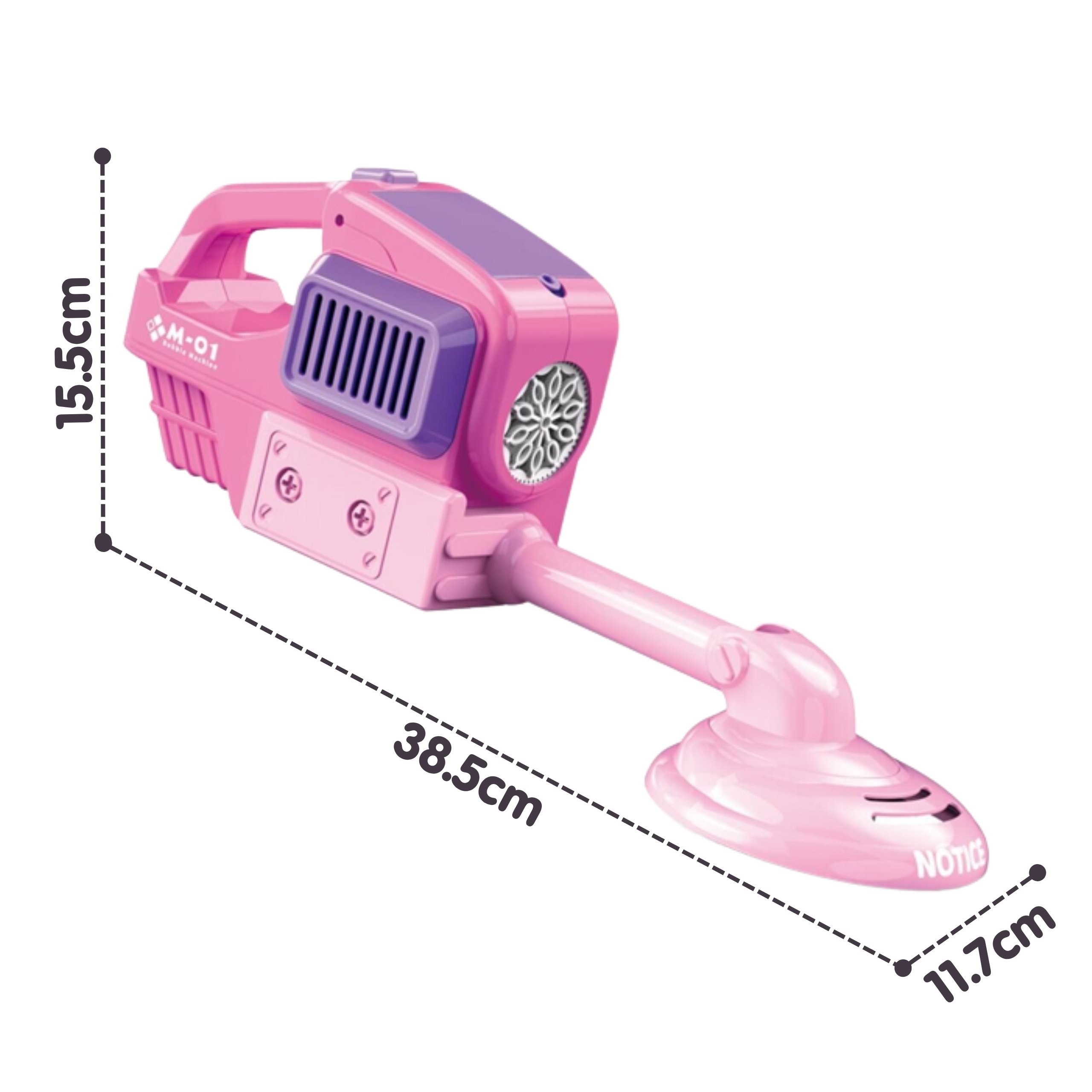 WOOPIE Hand Lawn Mower Bubble Machine Pink - Slika 8