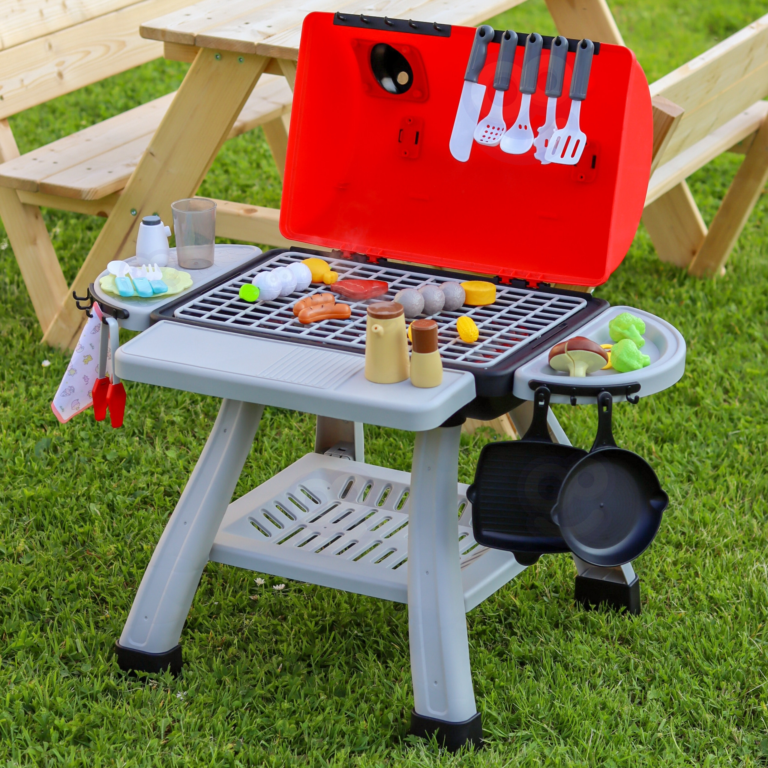 WOOPIE Grill Barbecue Garden Kitchen Interactive Pair LED Set XL 41 pcs. - Slika 5
