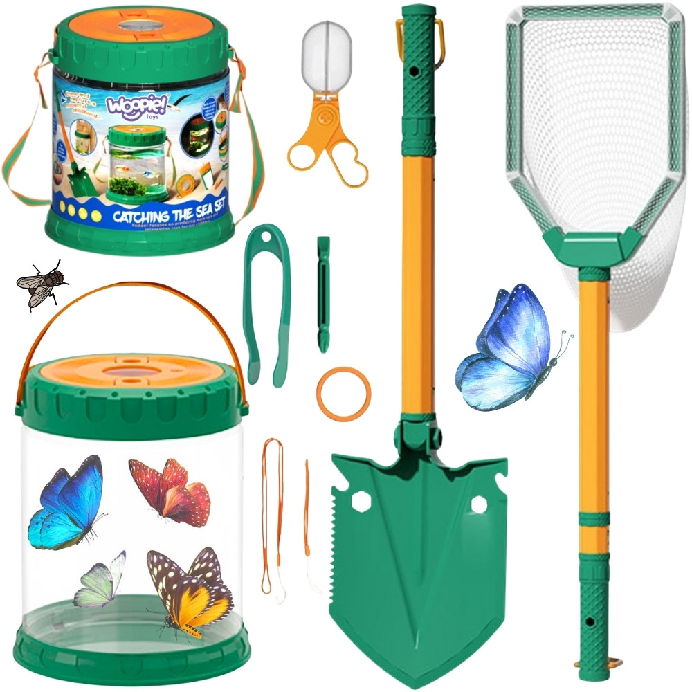 WOOPIE Discovery Little Nature Explorer Set Insect Net Butterfly Fish Container - Slika 7
