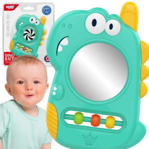 WOOPIE BABY Sensory Toy Teether Mirror Dino