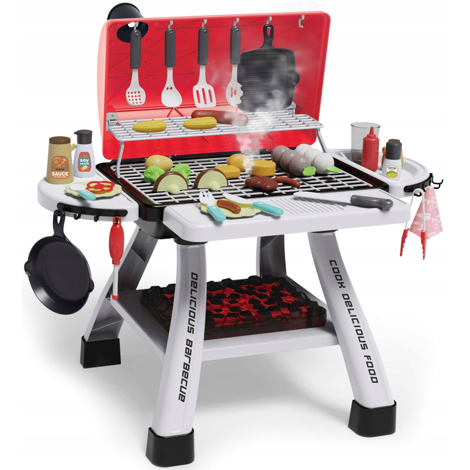 WOOPIE Grill Barbecue Garden Kitchen Interactive Pair LED Set XL 41 pcs. - Slika 7