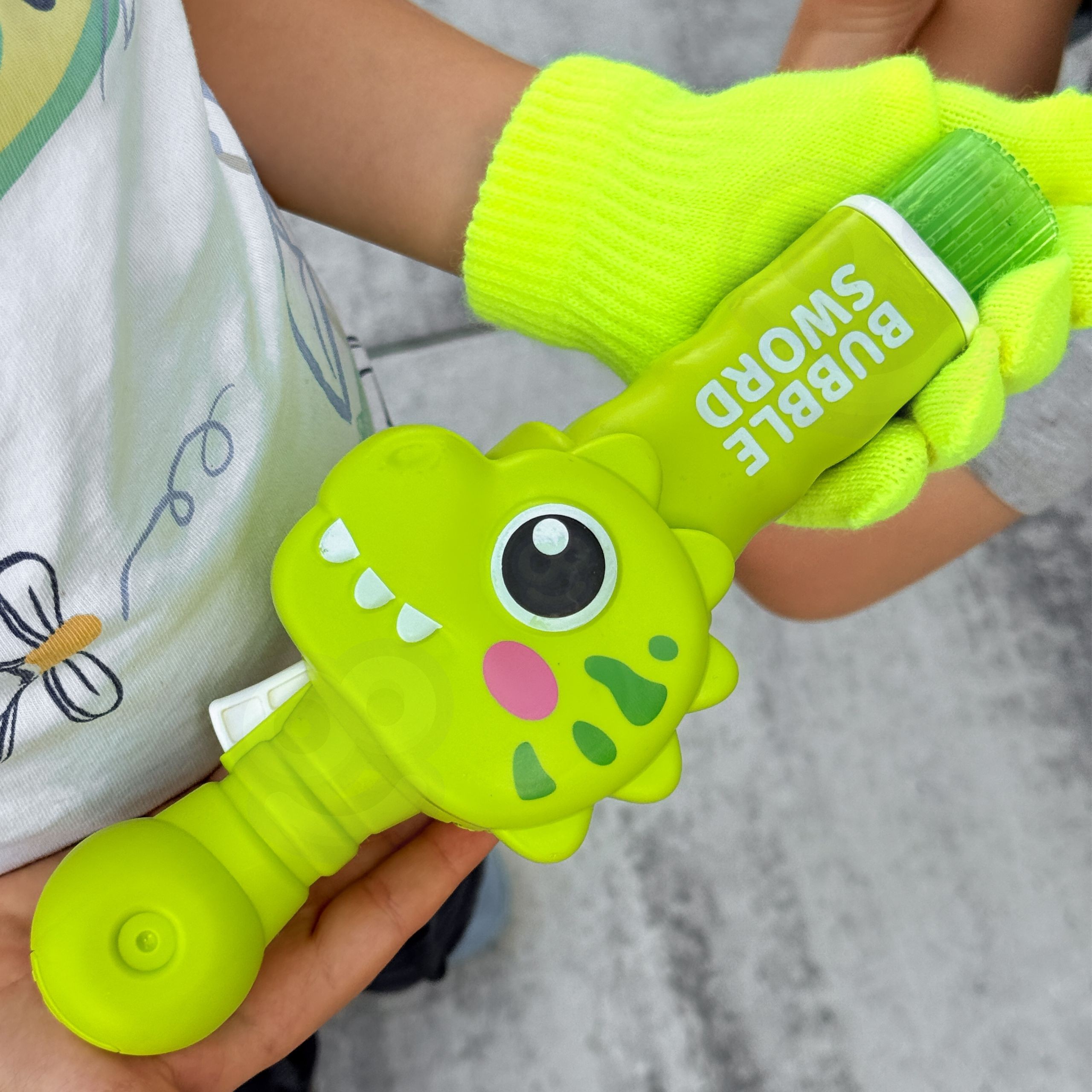 WOOPIE Dinosaur Smoke Bubble Gun Fog Bubble Machine Rechargeable - Slika 5
