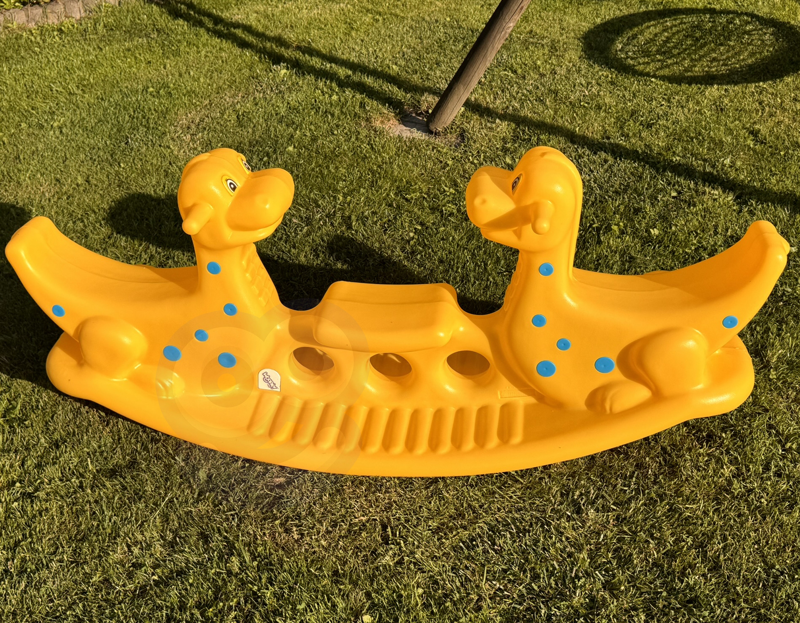 WOOPIE Multi-Person Dino Rocker Balance Swing Yellow - Slika 6